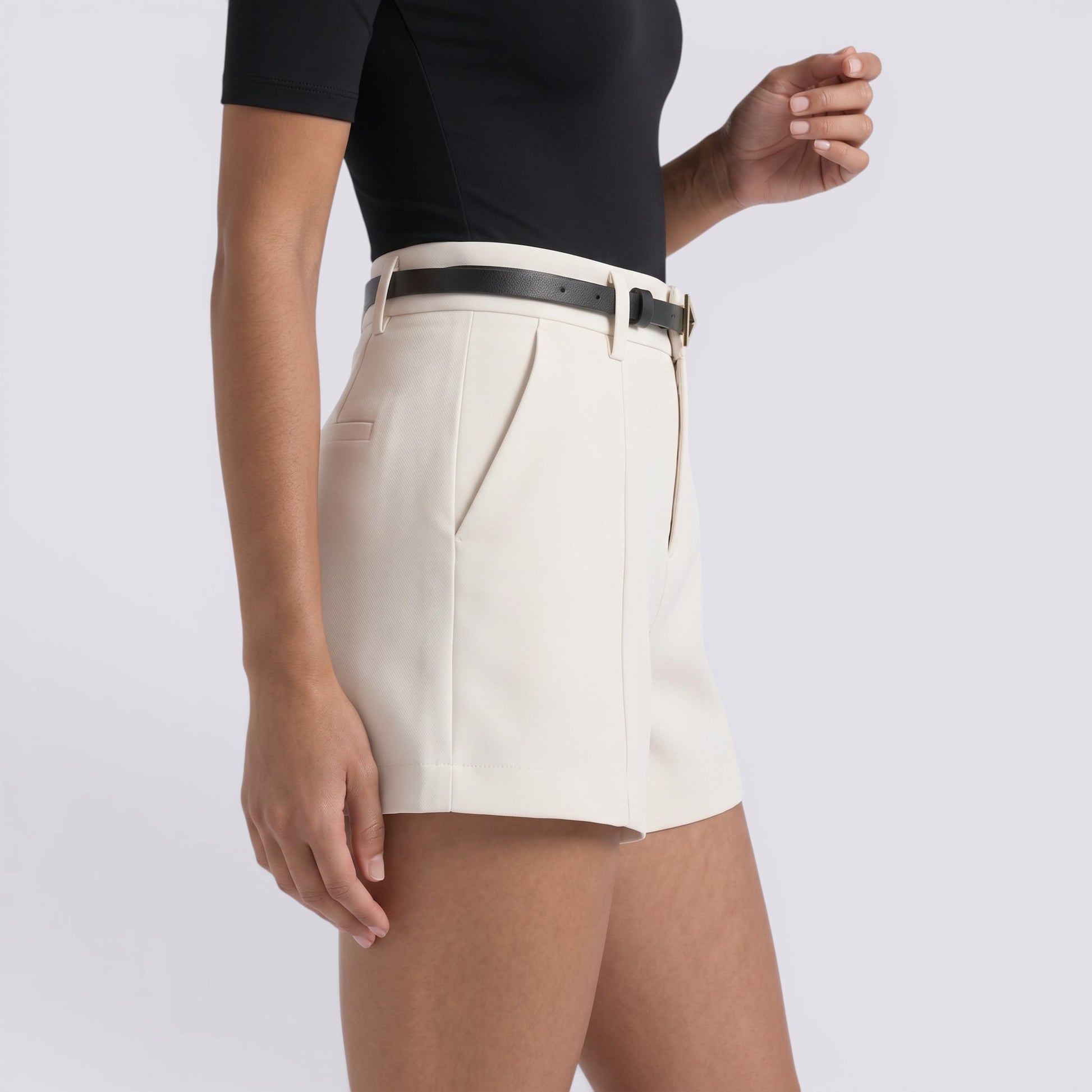 Pantalones Cortos Mujer Cintura Alta