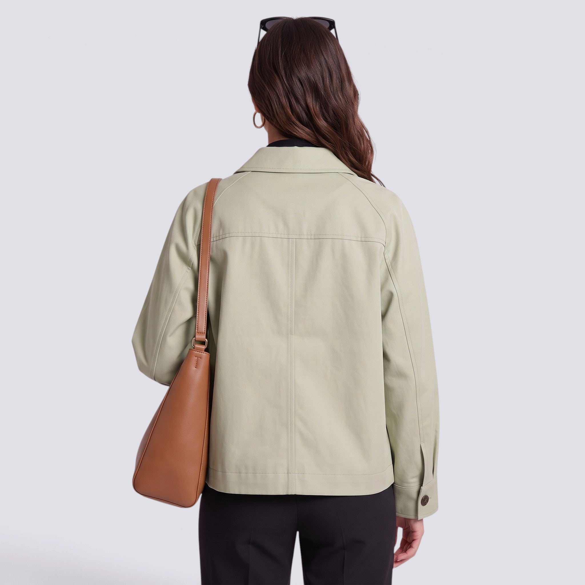 Gabardina Mujer Corte Holgado Midi