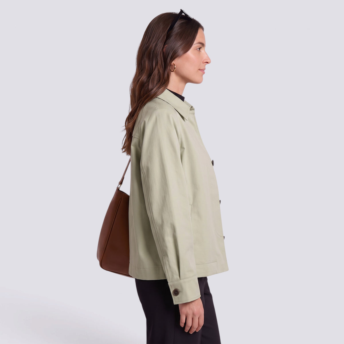 Gabardina Mujer Corte Holgado Midi