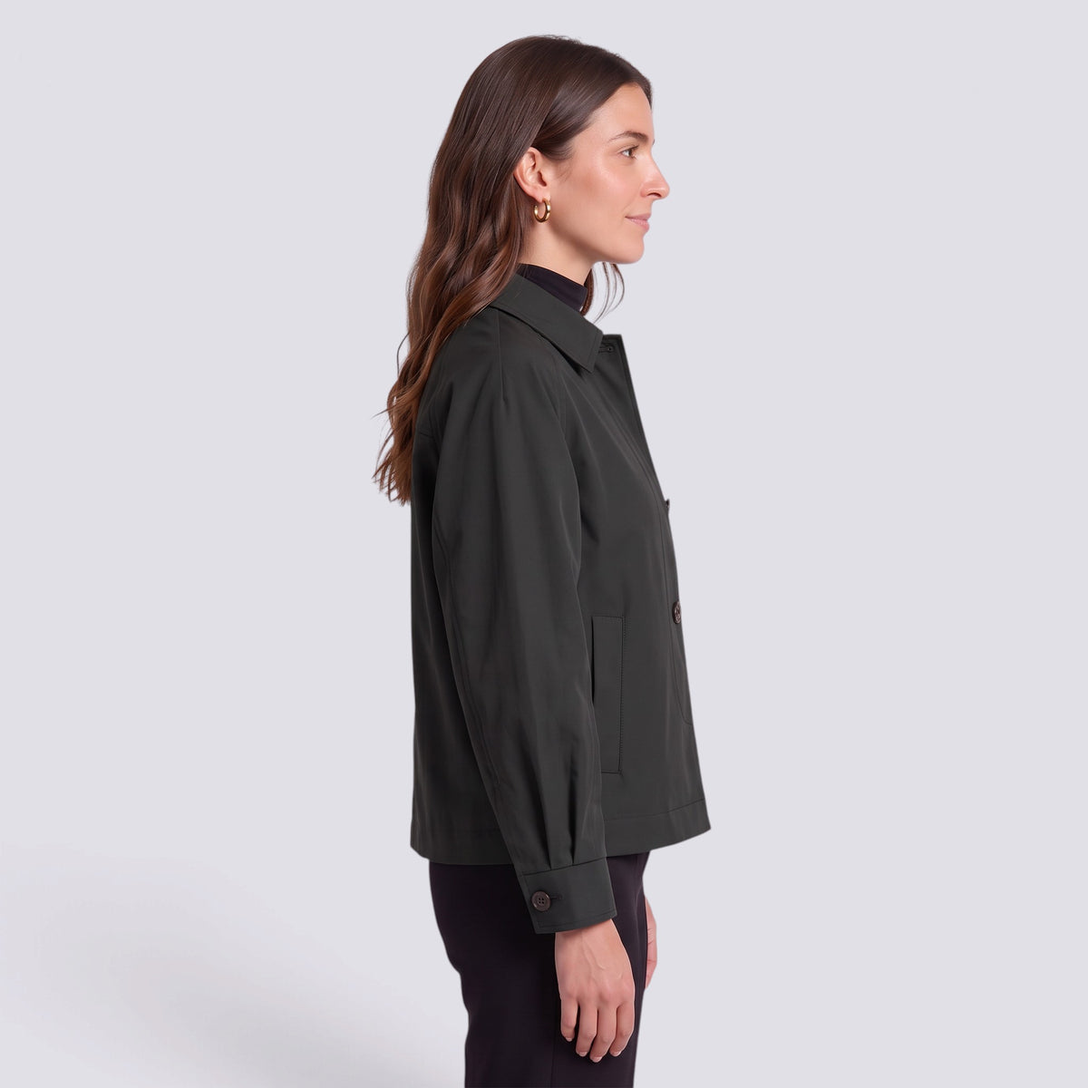 Gabardina Mujer Corte Holgado Midi