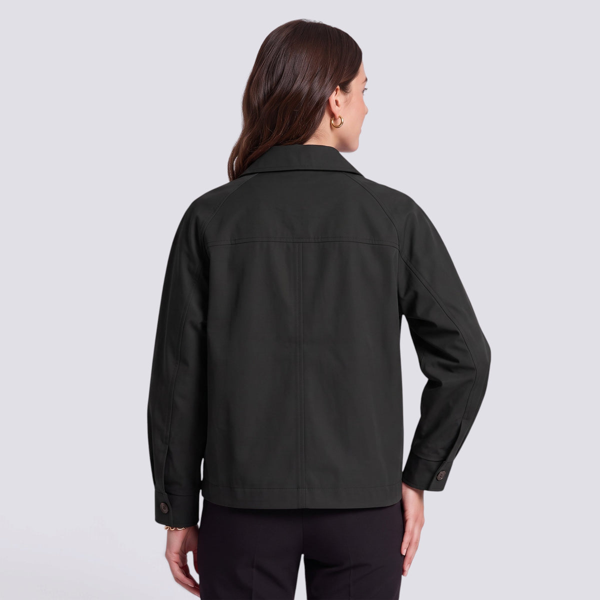 Gabardina Mujer Corte Holgado Midi