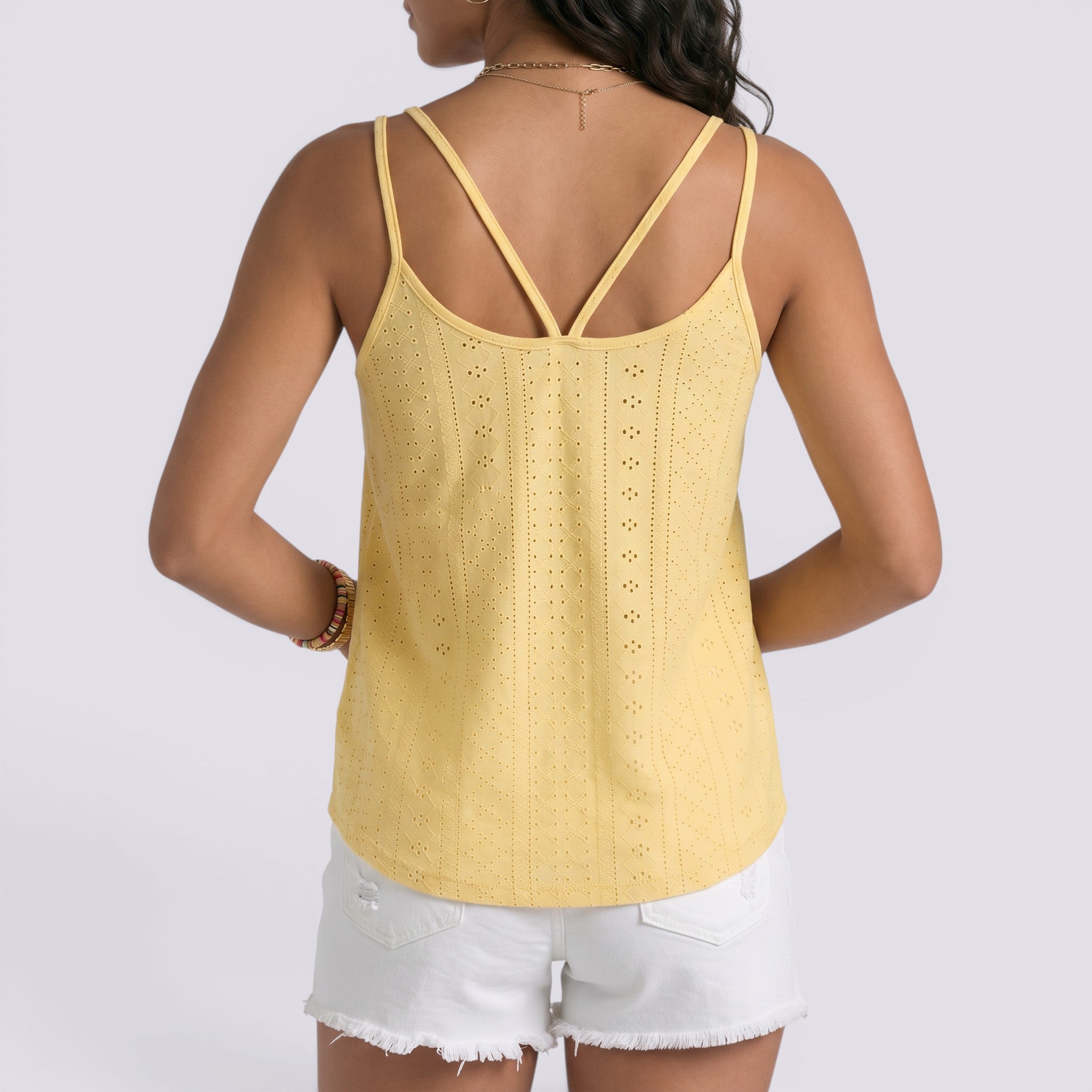 Camiseta Sin Mangas Mujer Verano Calada
