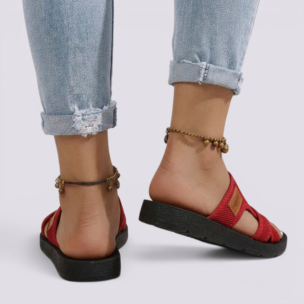 Sandalias Mujer Planas Transpirables Cómodas Verano