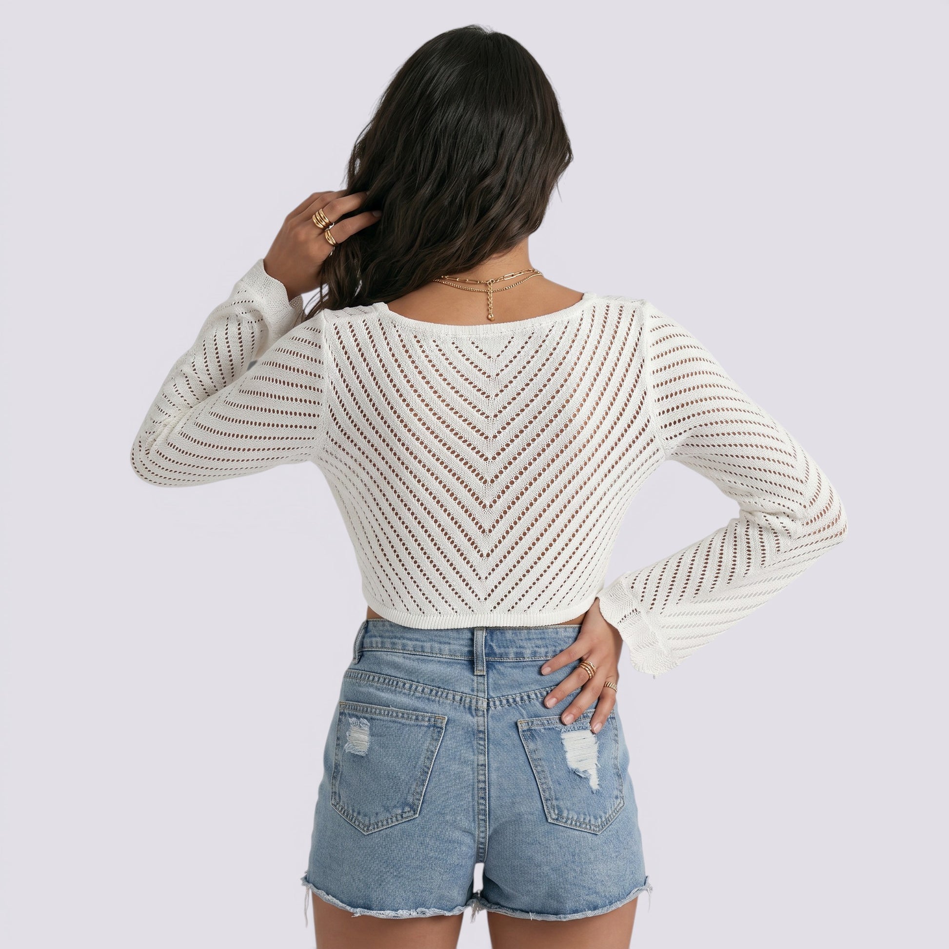 Chaqueta de Punto Mujer Corta