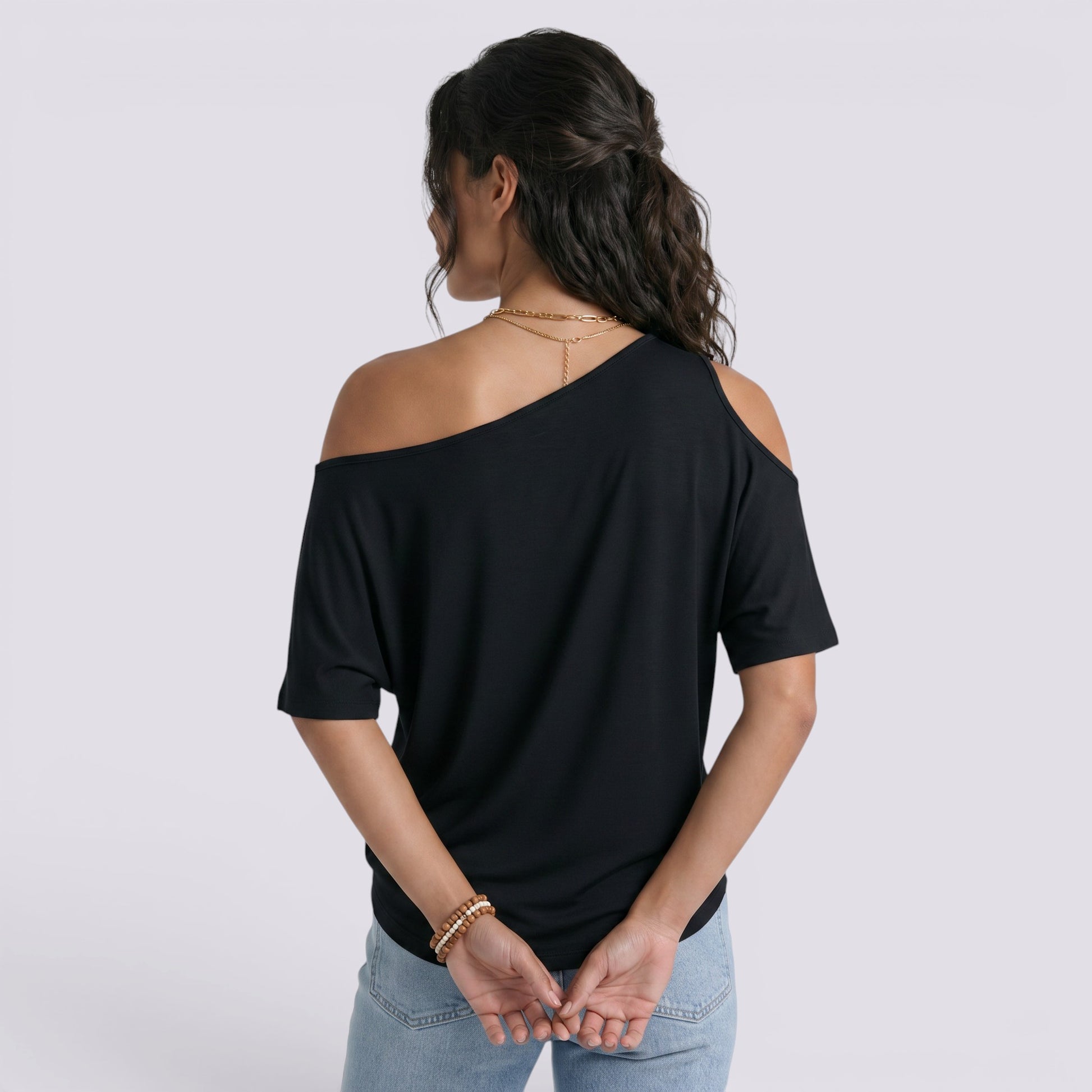 Camiseta Hombros Descubiertos Mujer