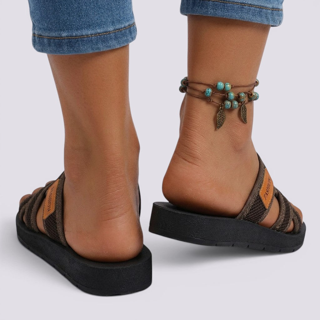 Sandalias Mujer Planas Transpirables Cómodas Verano