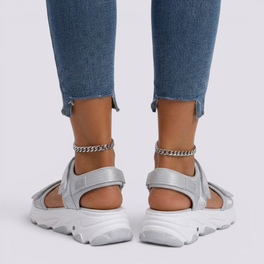 Sandalias Mujer Planas con Velcro