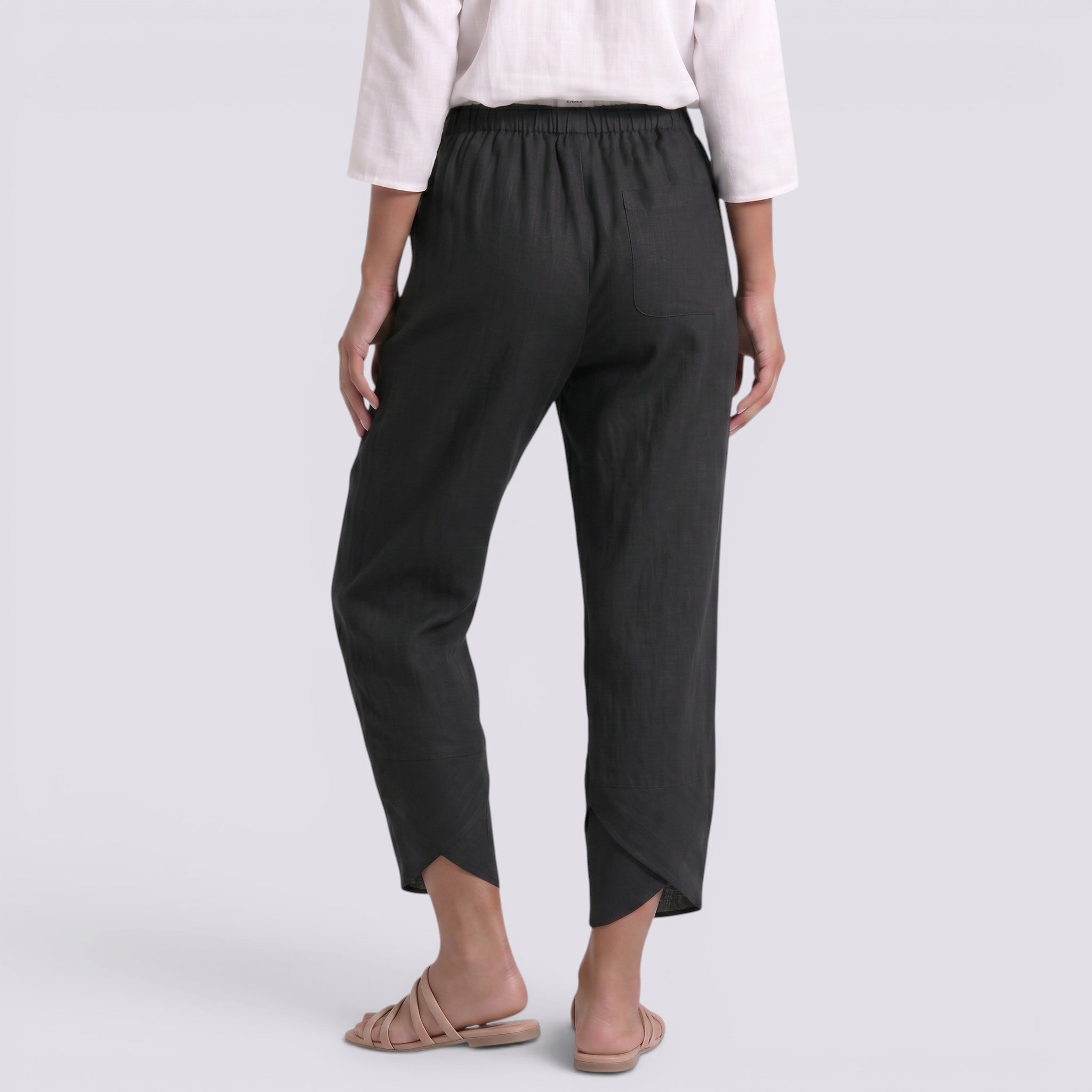 Pantalón Lino Mujer Pierna Ancha