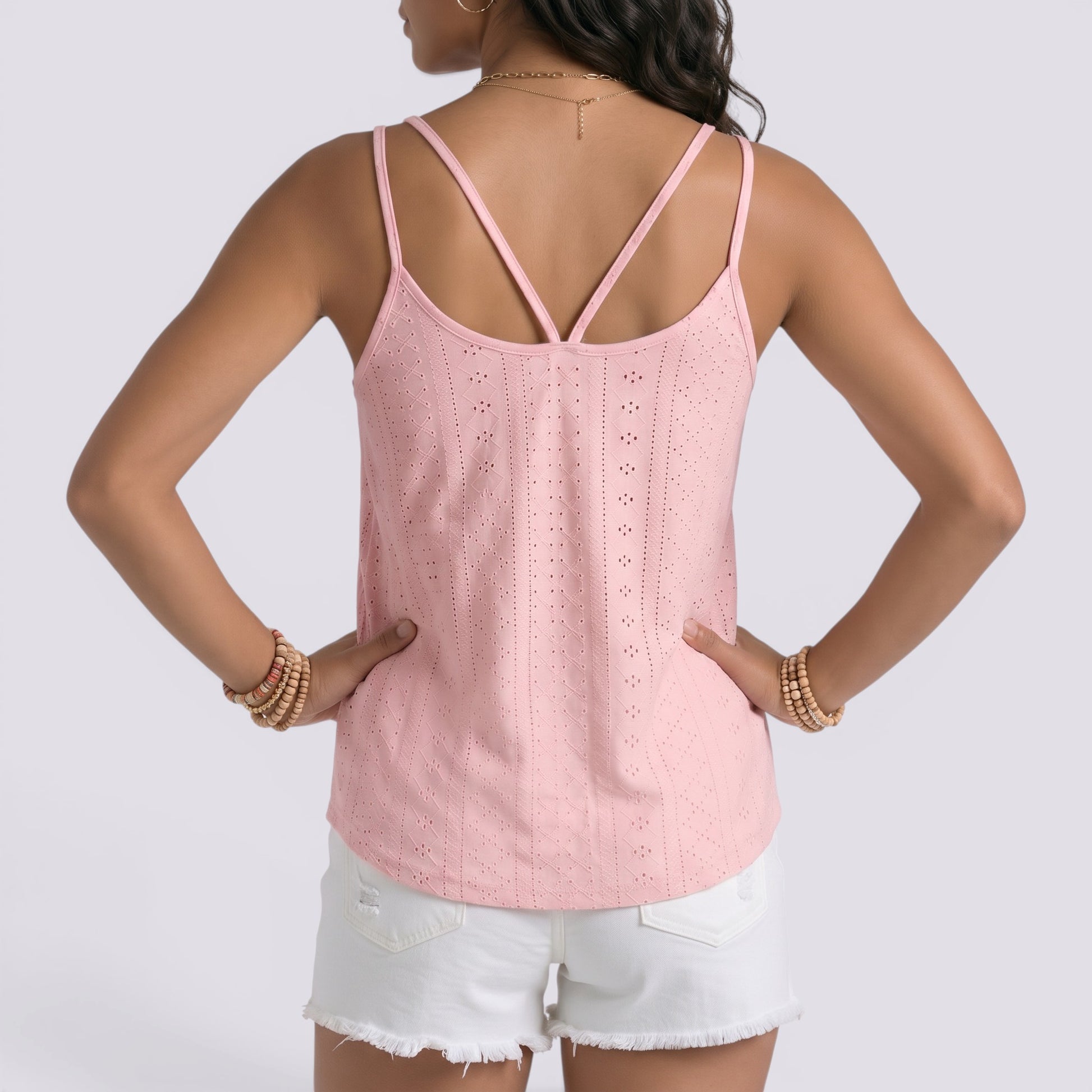 Camiseta Sin Mangas Mujer Verano Calada