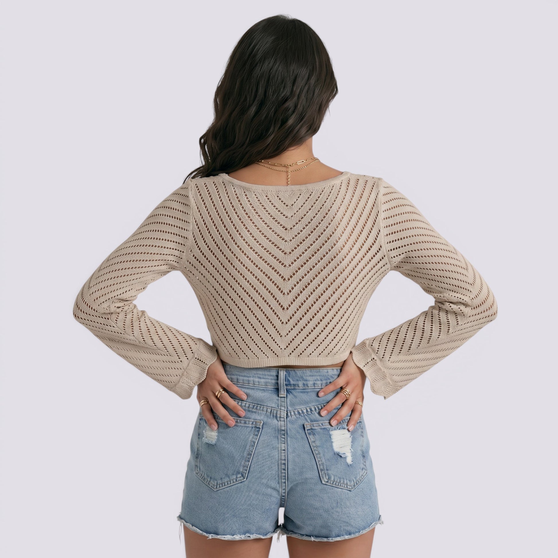 Chaqueta de Punto Mujer Corta