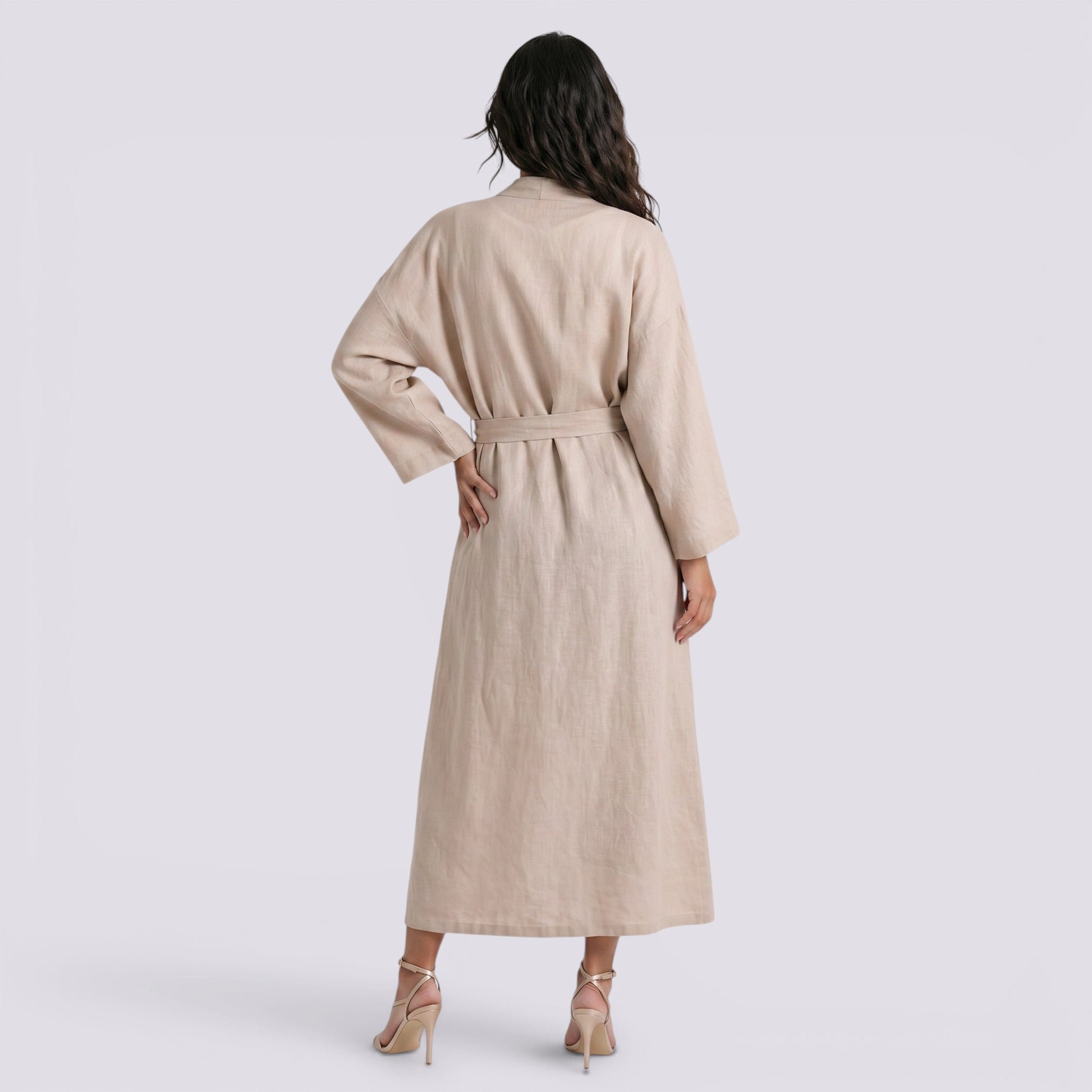 Kimono Playero Mujer con Cinturón