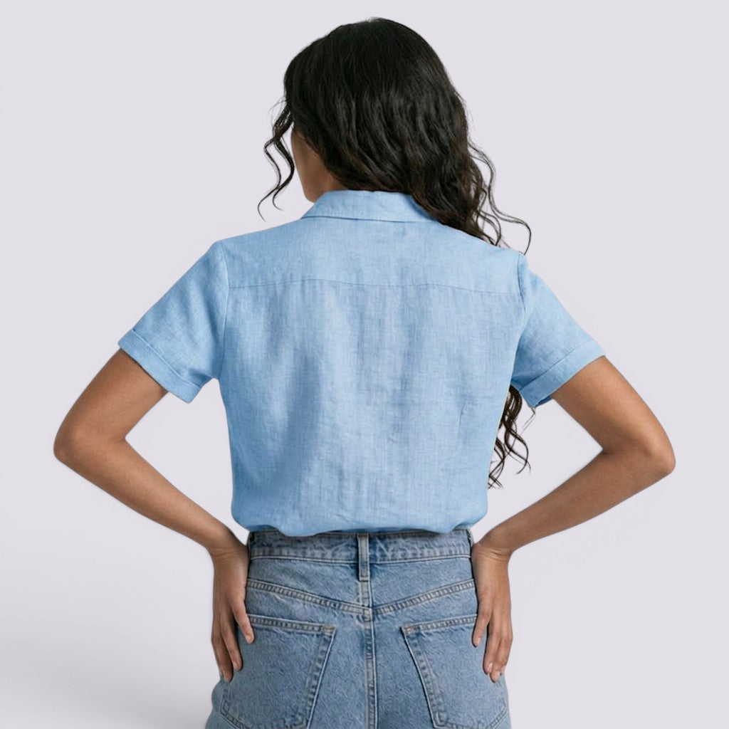 Camisa Mujer Lino Elegante