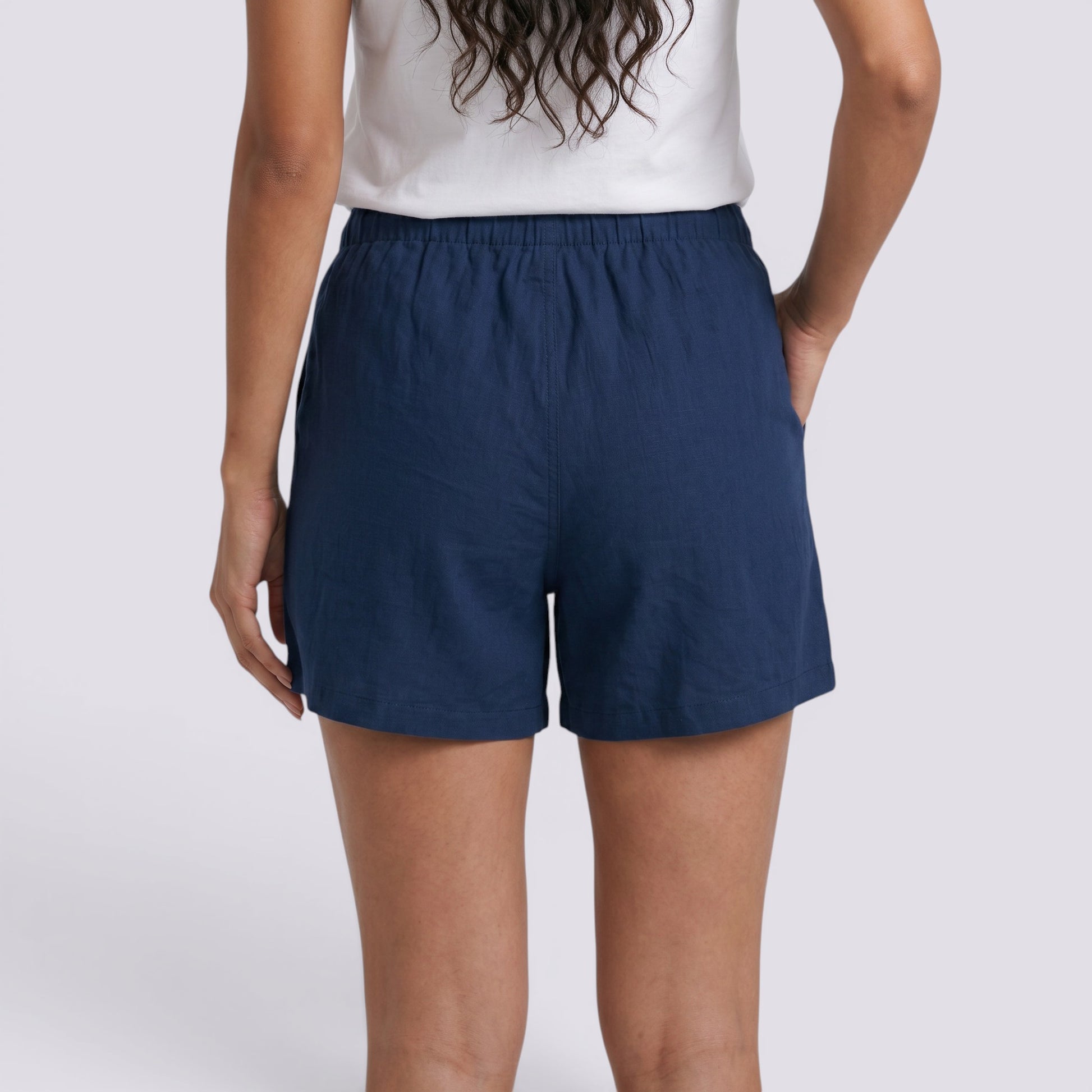 Pantalones Cortos Mujer Lino Verano
