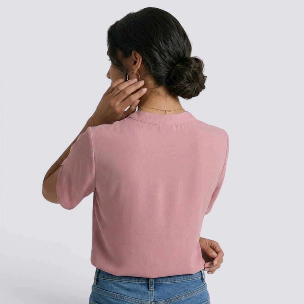Blusa Mujer V Cuello Verano Elegante