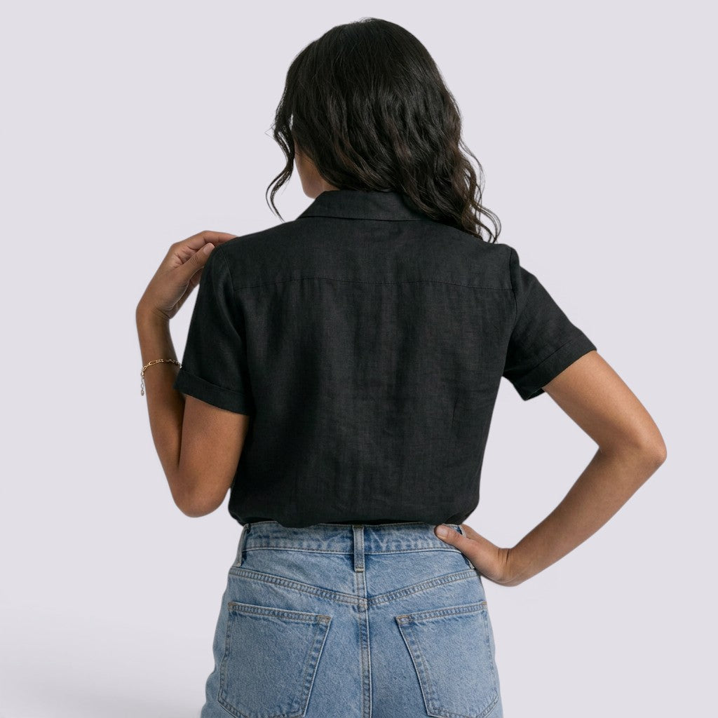 Camisa Mujer Lino Elegante