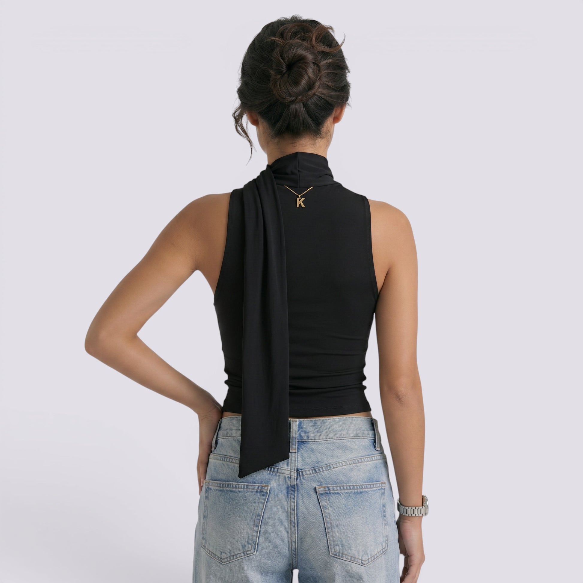 Top Sin Mangas Mujer Cuello V