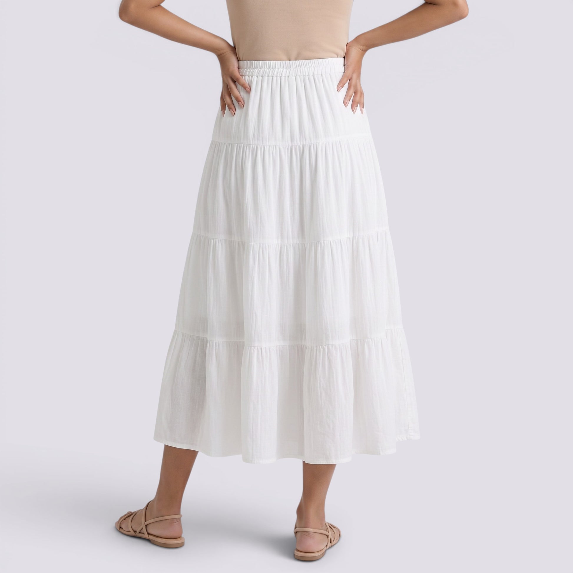 Falda Mujer Plisada Verano