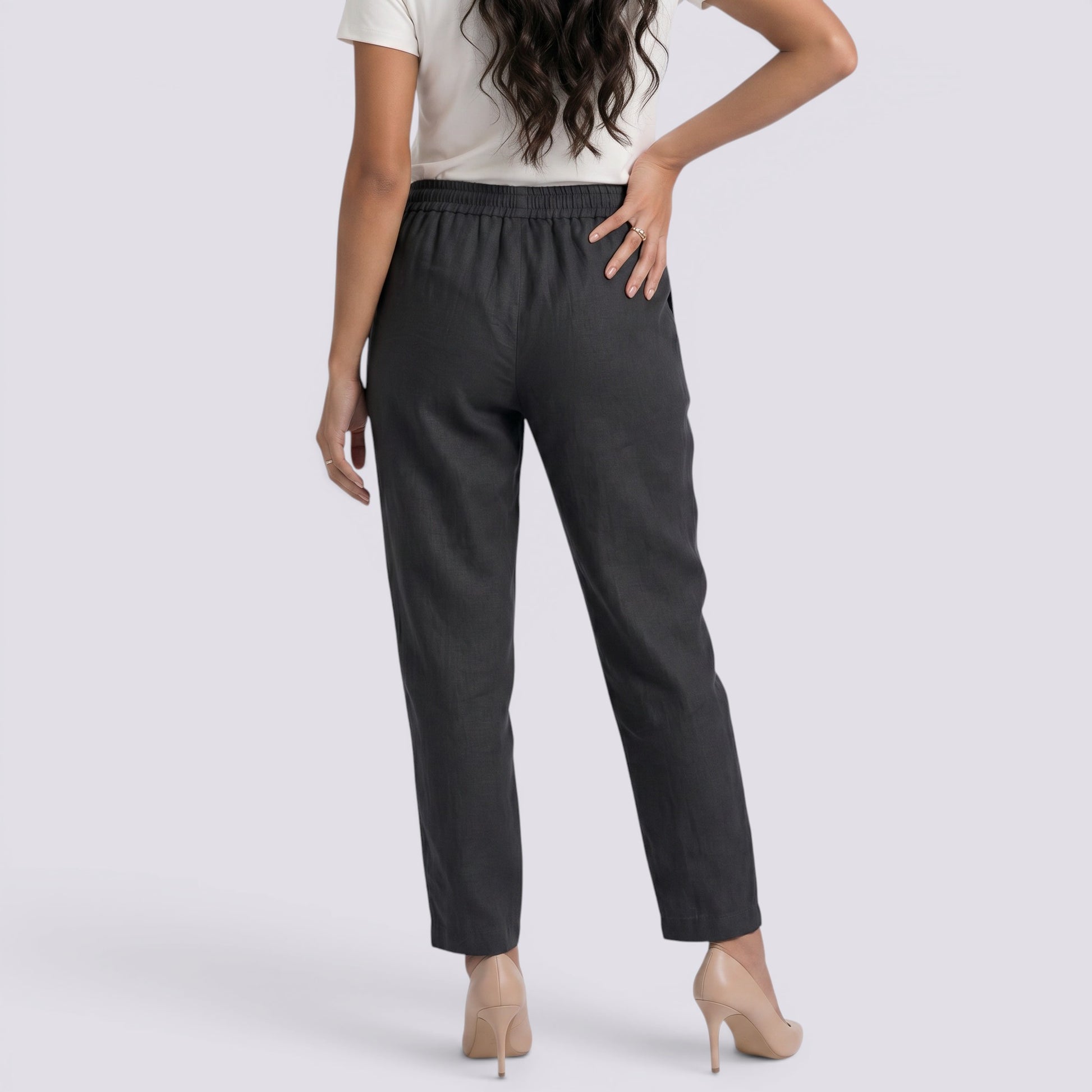 Pantalón Casual Mujer Cintura Elástica