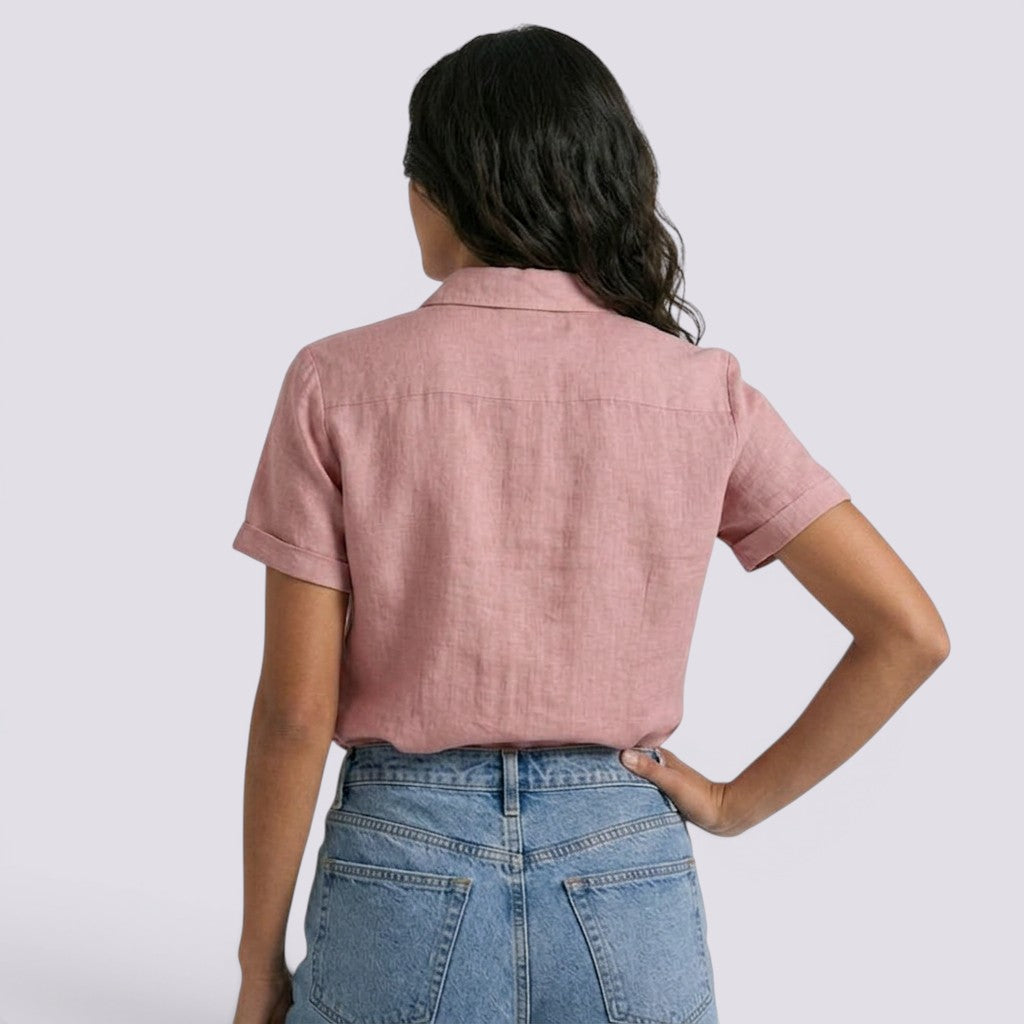 Camisa Mujer Lino Elegante