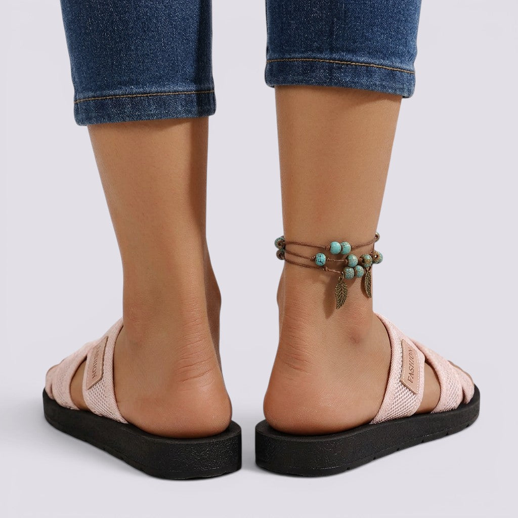 Sandalias Mujer Planas Transpirables Cómodas Verano