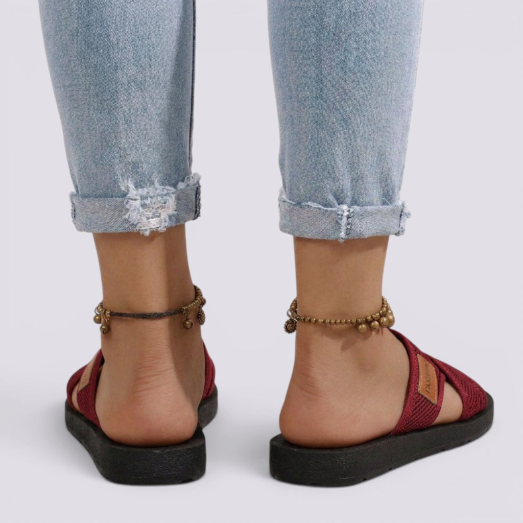 Sandalias Mujer Planas Transpirables Cómodas Verano