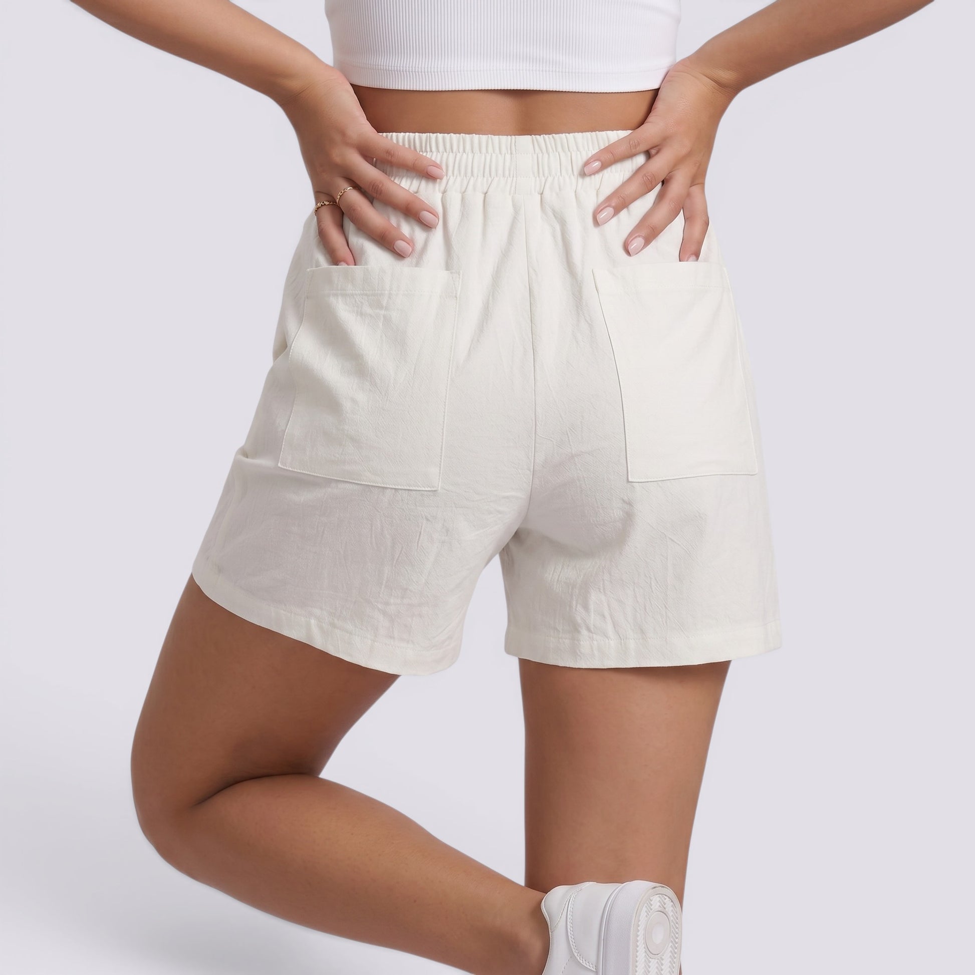 Pantalones Cortos Mujer Verano Lino