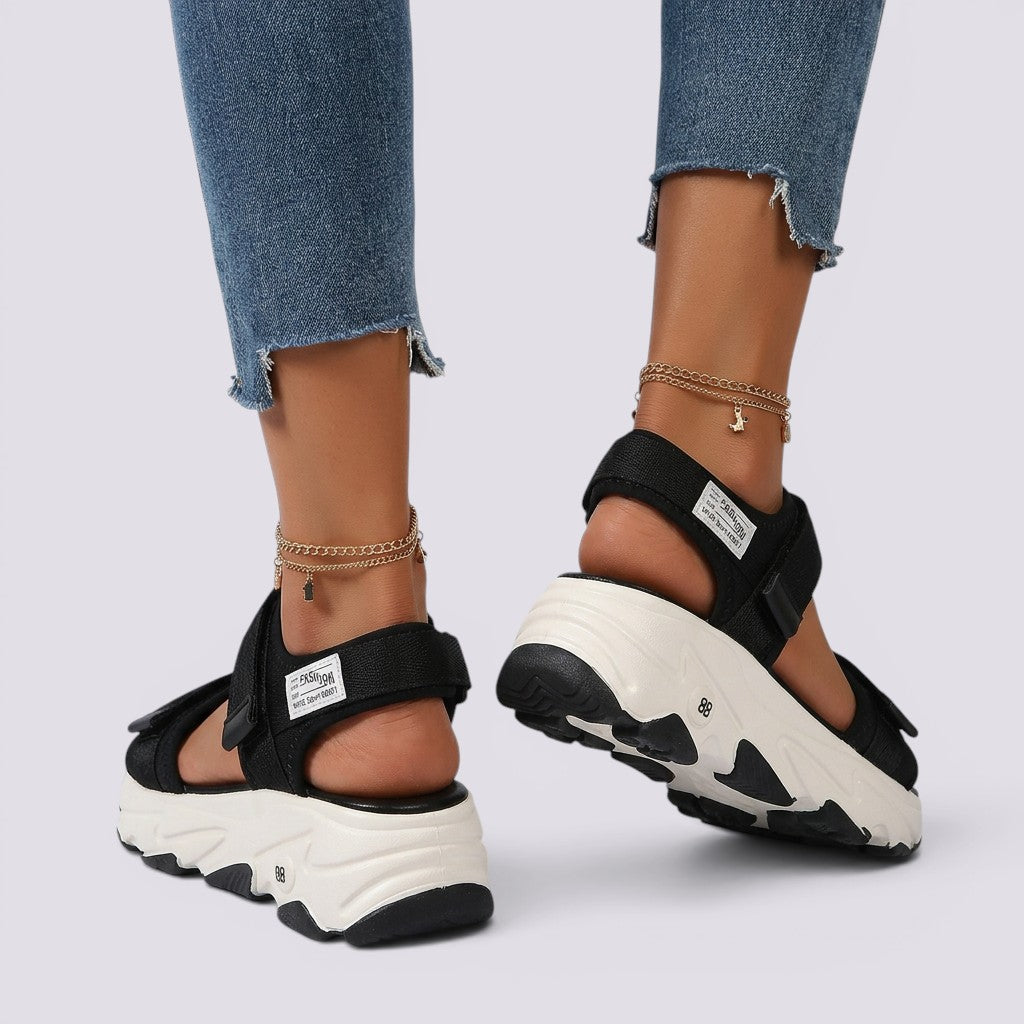 Sandalias Mujer Planas con Velcro