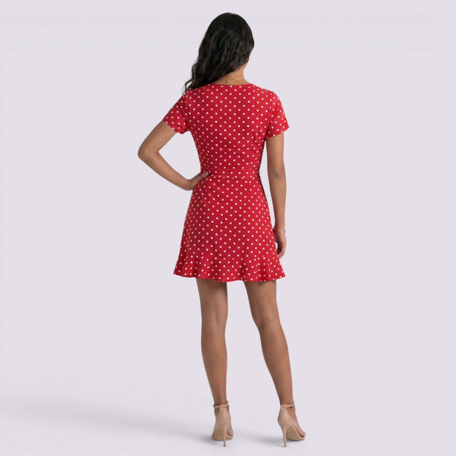 Vestido Corto Lunares Mujer