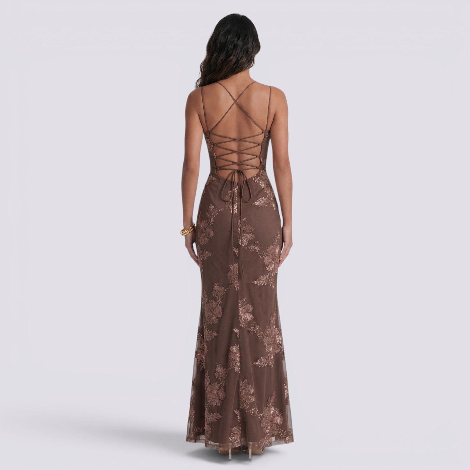 Vestido Largo Floral Mujer Fiesta