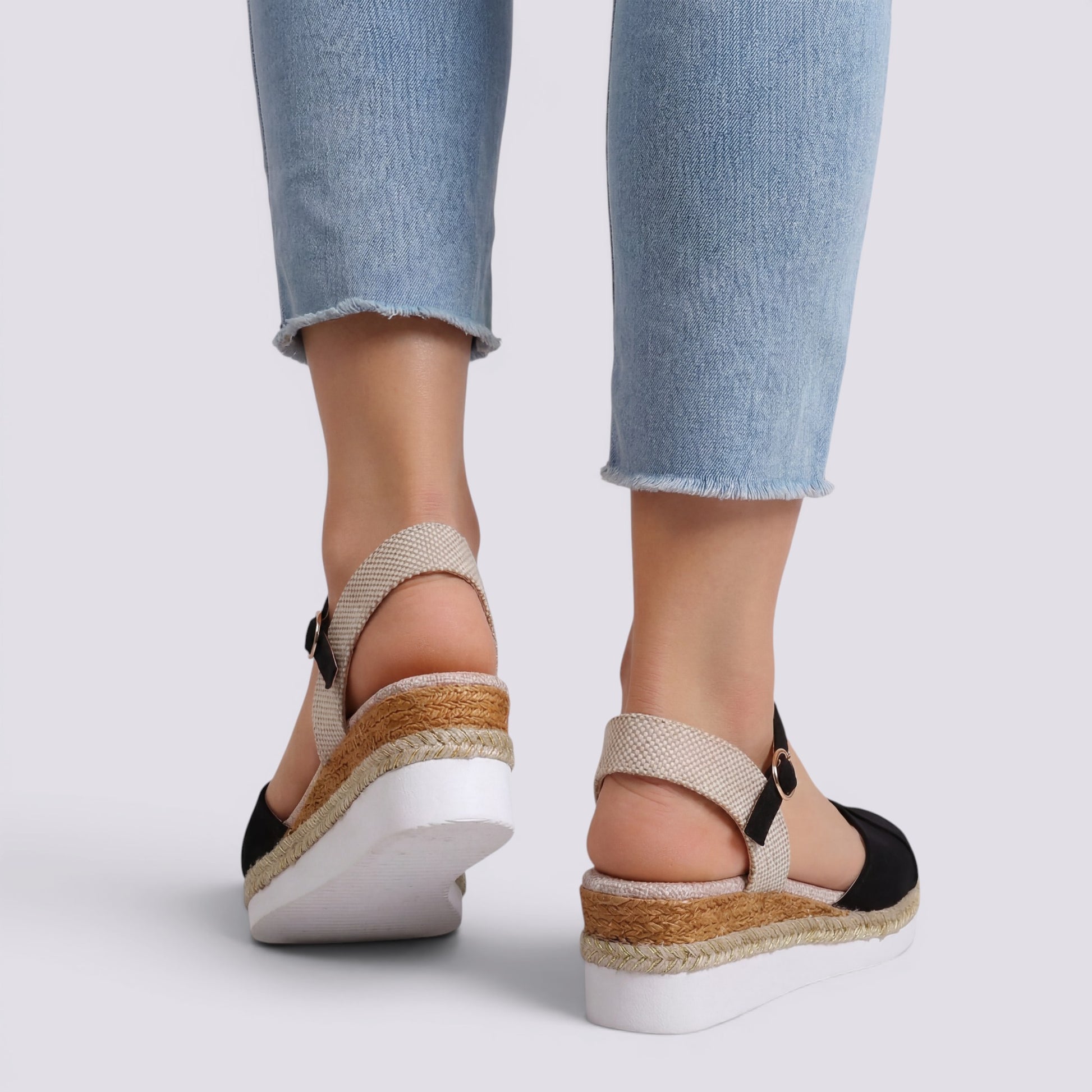 Sandalias Cuña Mujer Cerradas