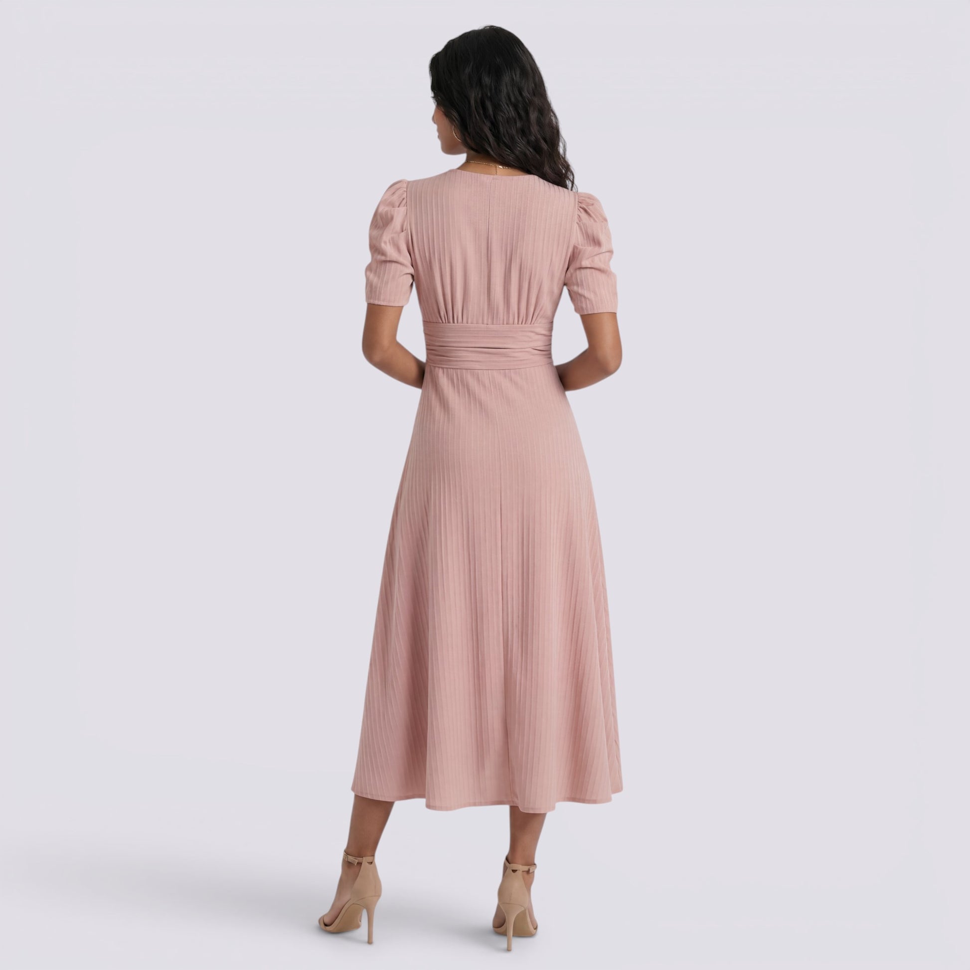 Vestido Midi Mujer Elegante