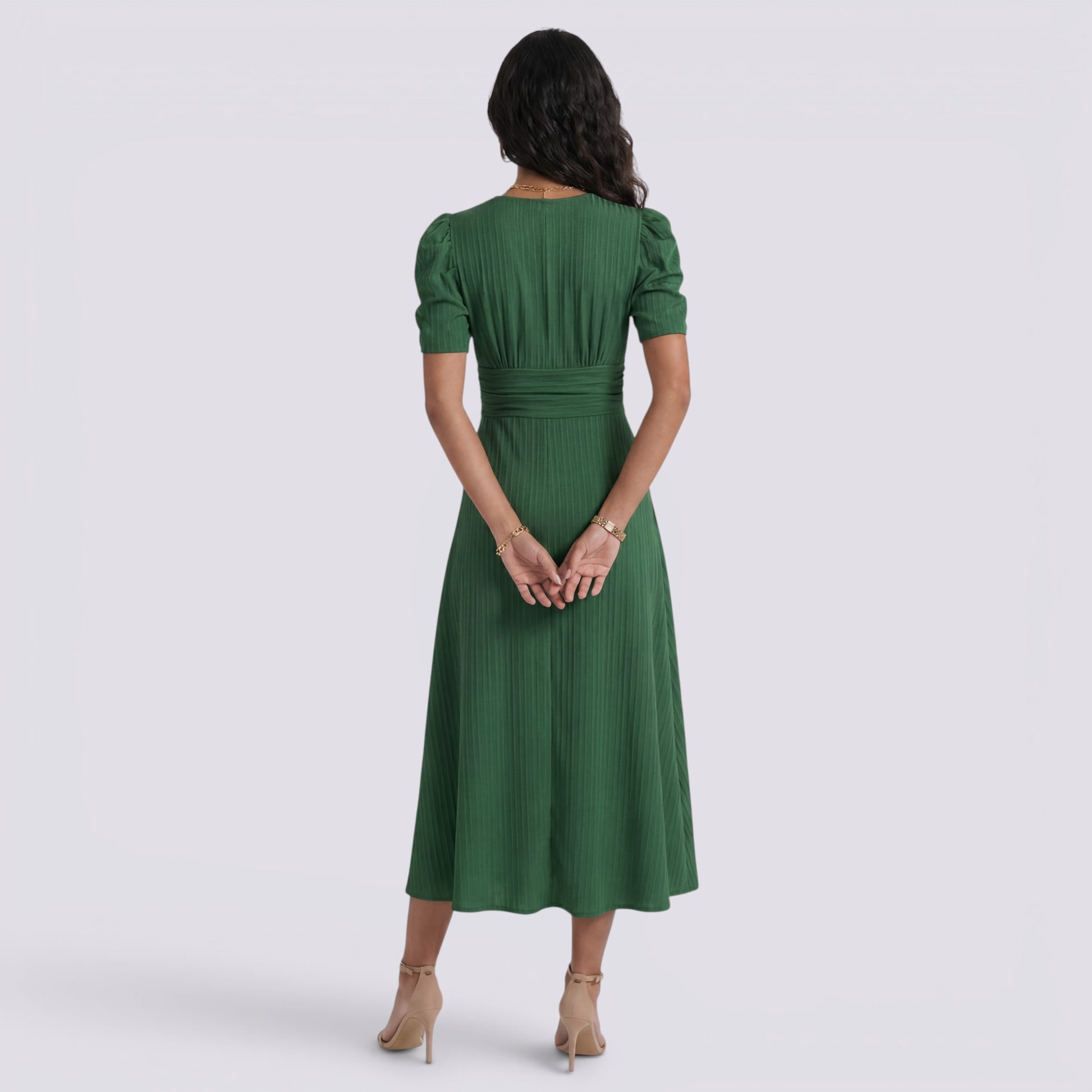 Vestido Midi Mujer Elegante