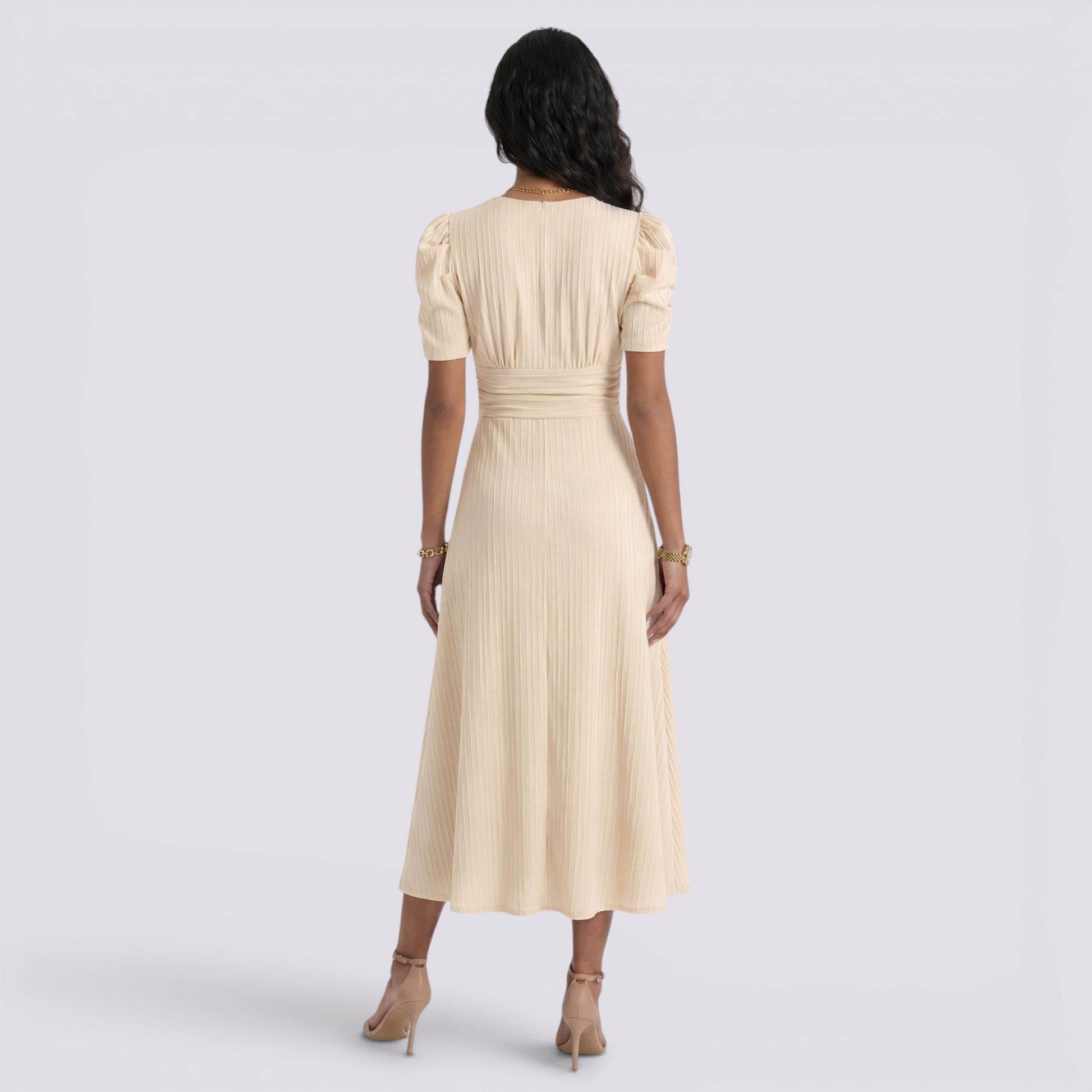Vestido Midi Mujer Elegante
