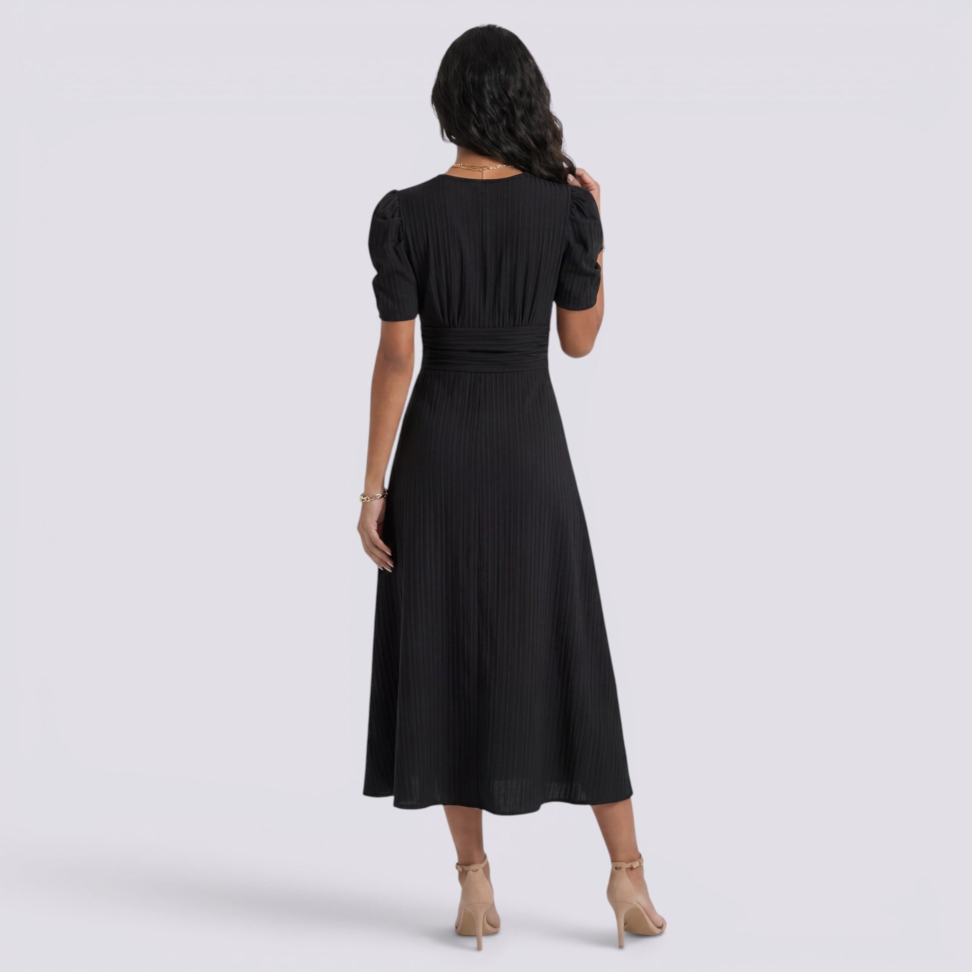 Vestido Midi Mujer Elegante