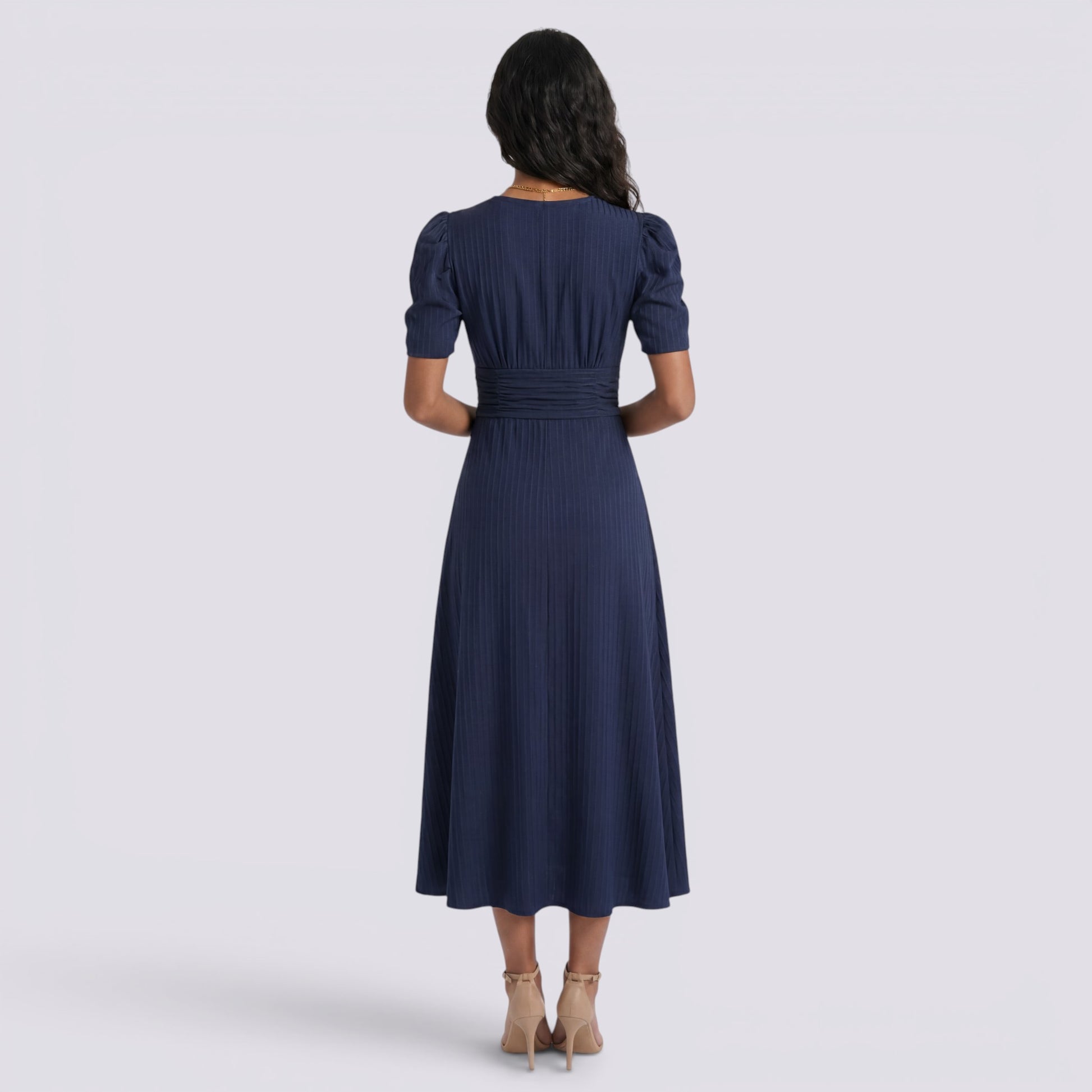 Vestido Midi Mujer Elegante