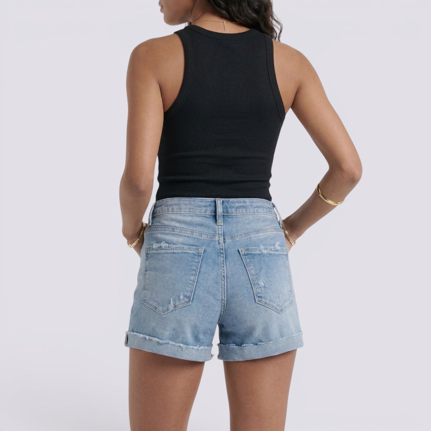 Pantalones Vaqueros Mujer Azul Claro