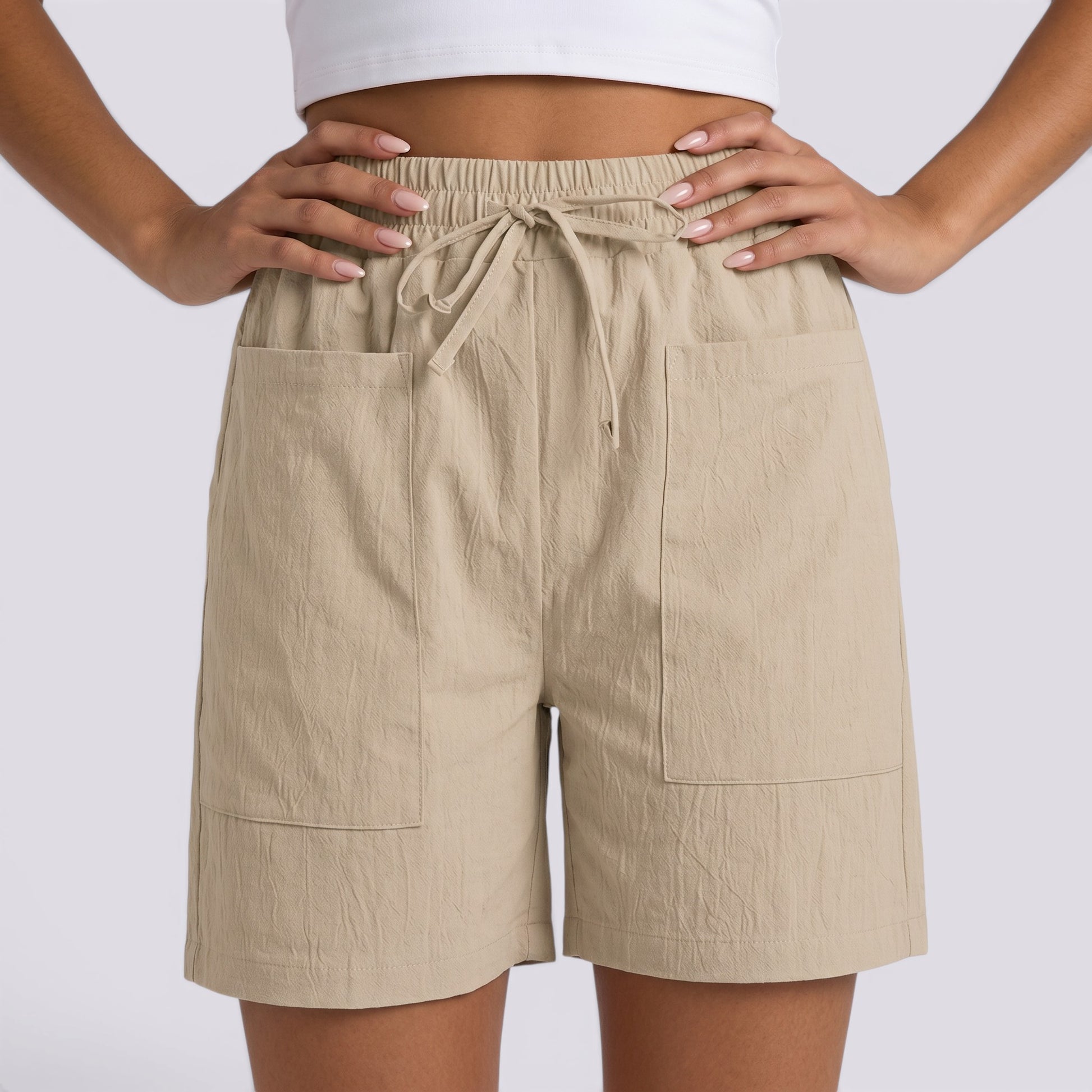 Pantalones Cortos Mujer Verano Lino