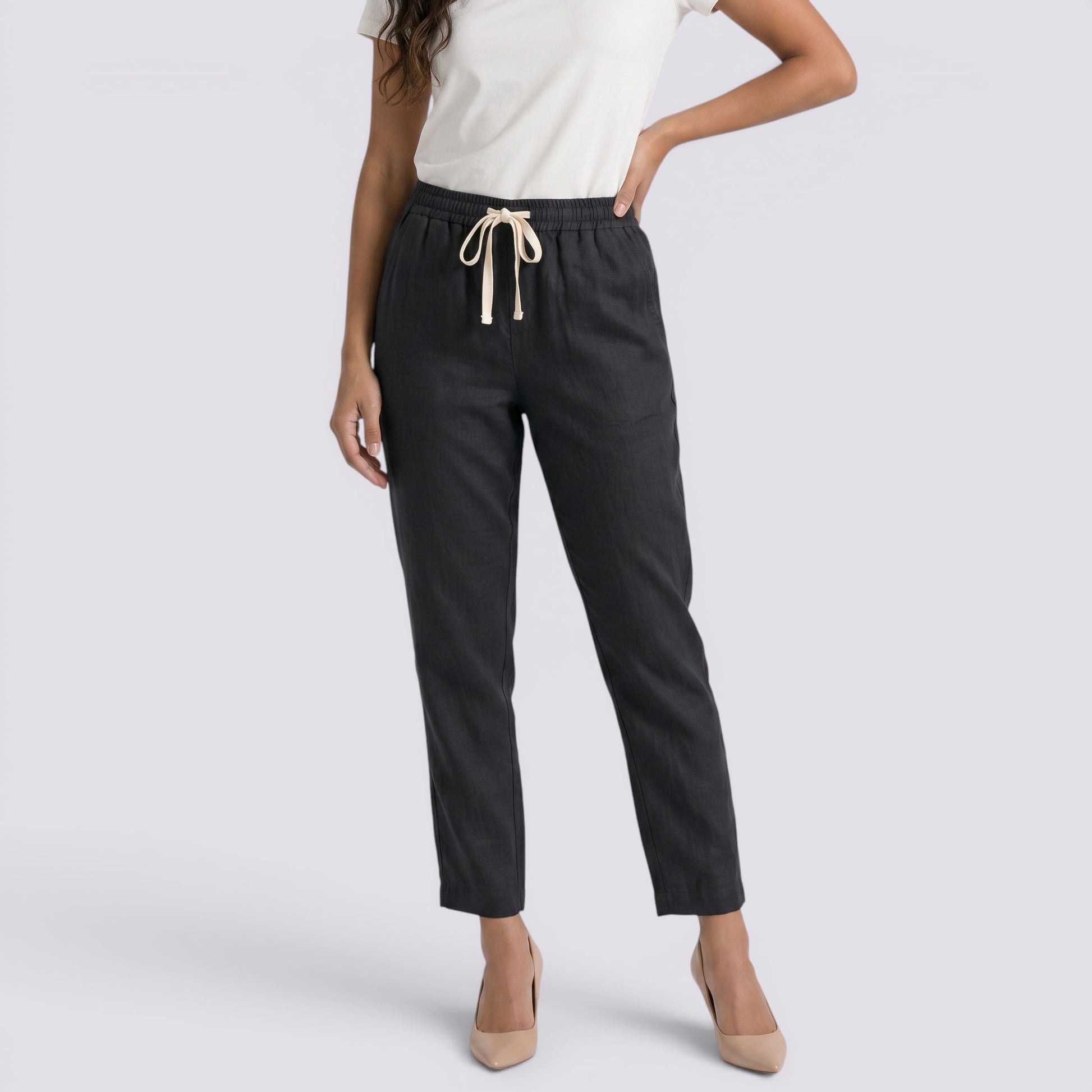 Pantalón Casual Mujer Cintura Elástica