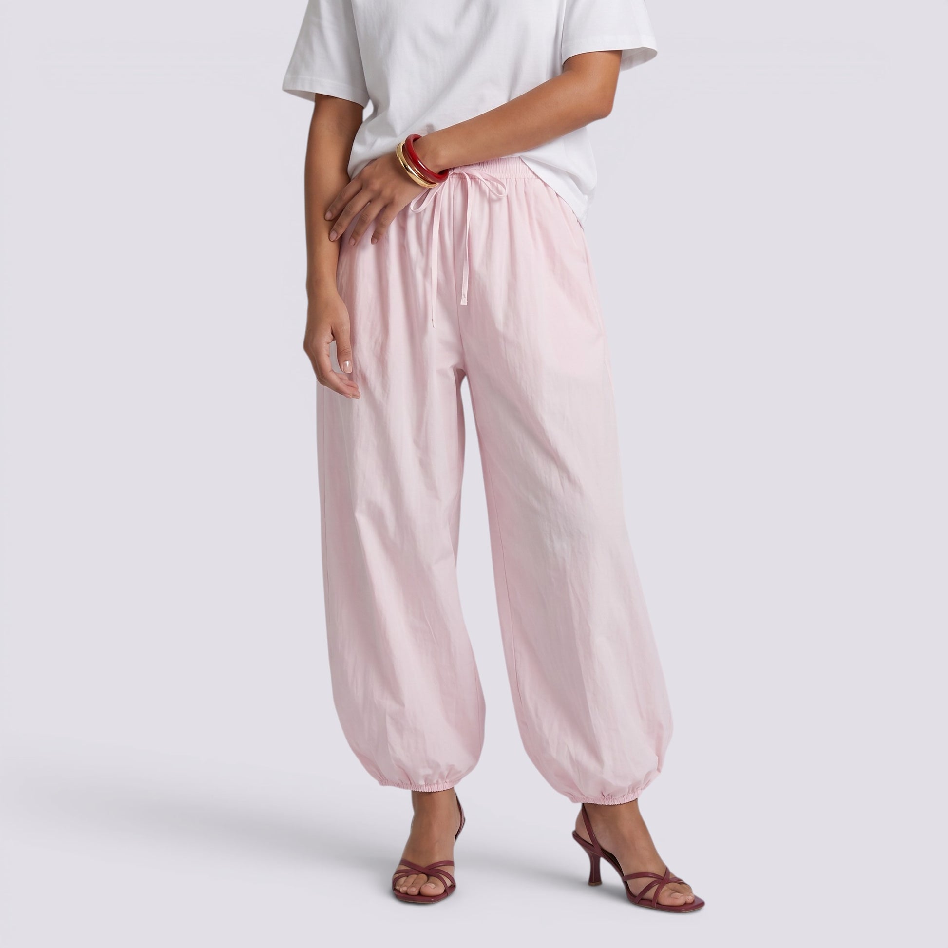 Pantalón Ancho Mujer Algodón Casual