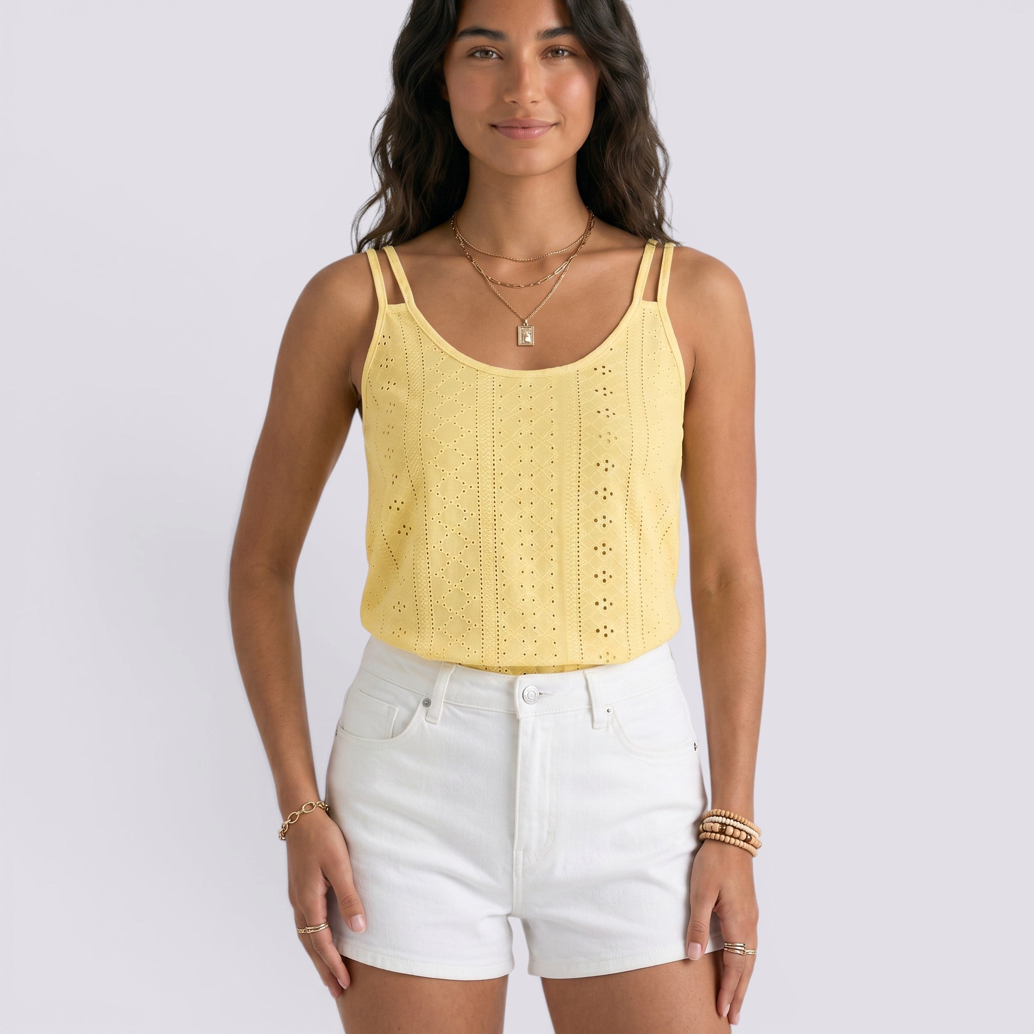 Camiseta Sin Mangas Mujer Verano Calada