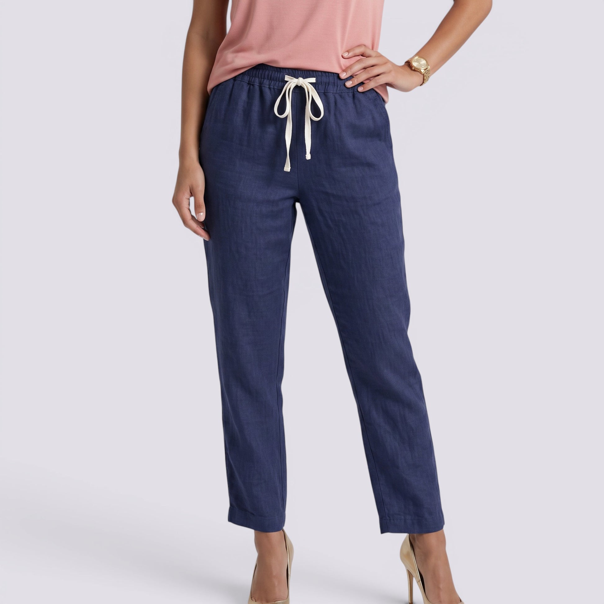 Pantalón Casual Mujer Cintura Elástica