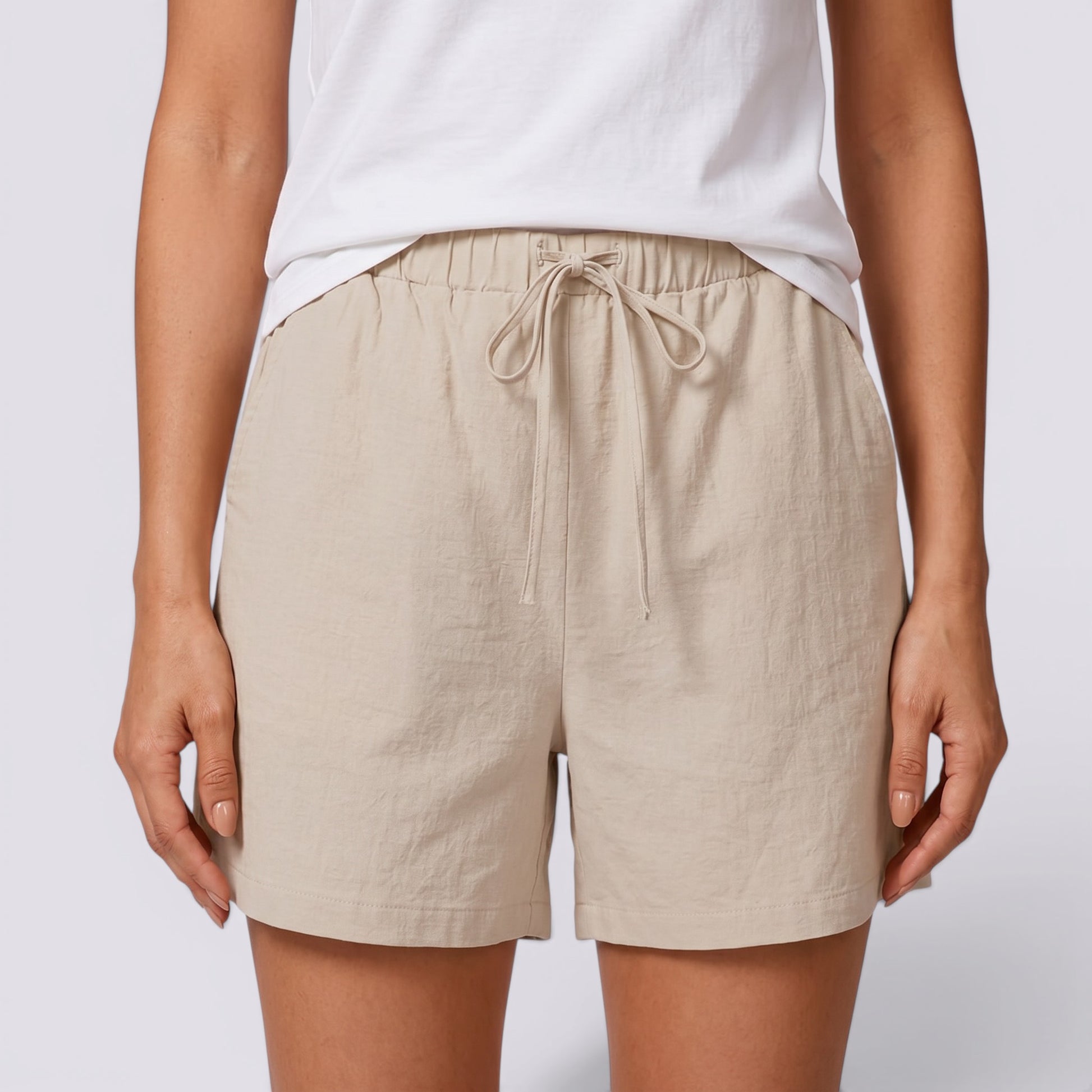 Pantalones Cortos Mujer Lino Verano