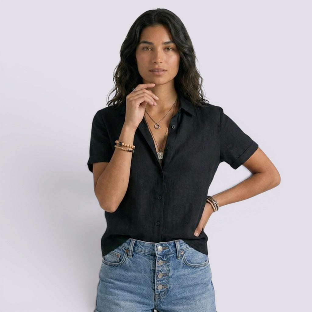 Camisa Mujer Lino Elegante