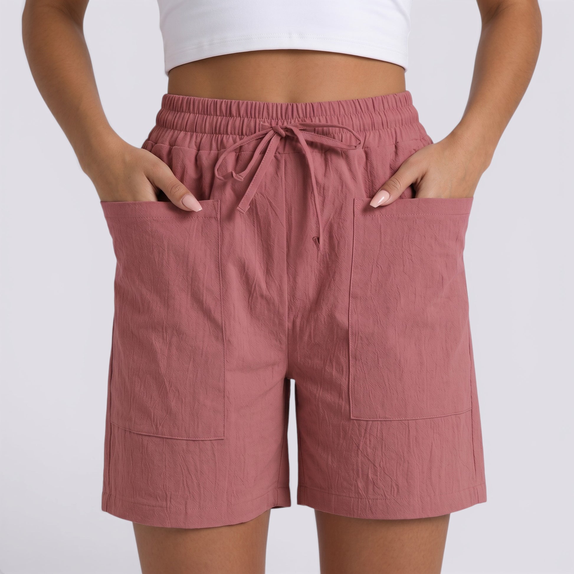 Pantalones Cortos Mujer Verano Lino