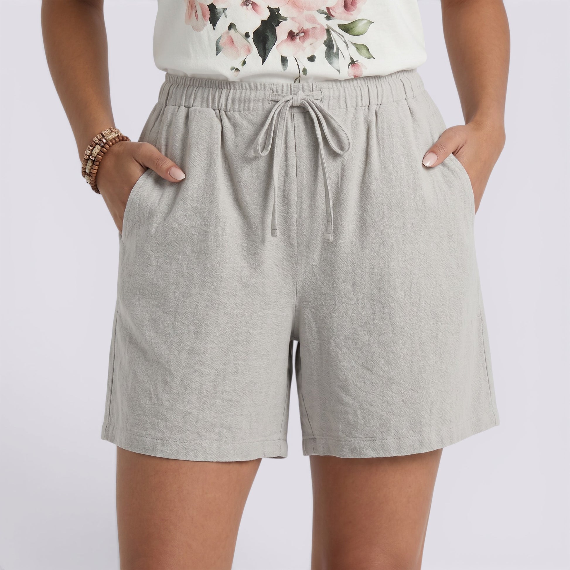 Pantalón Corto Mujer Lino Verano