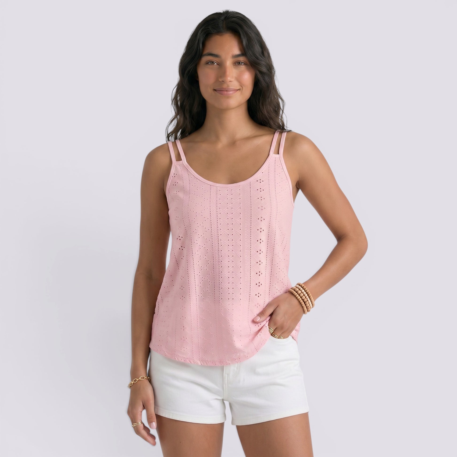 Camiseta Sin Mangas Mujer Verano Calada