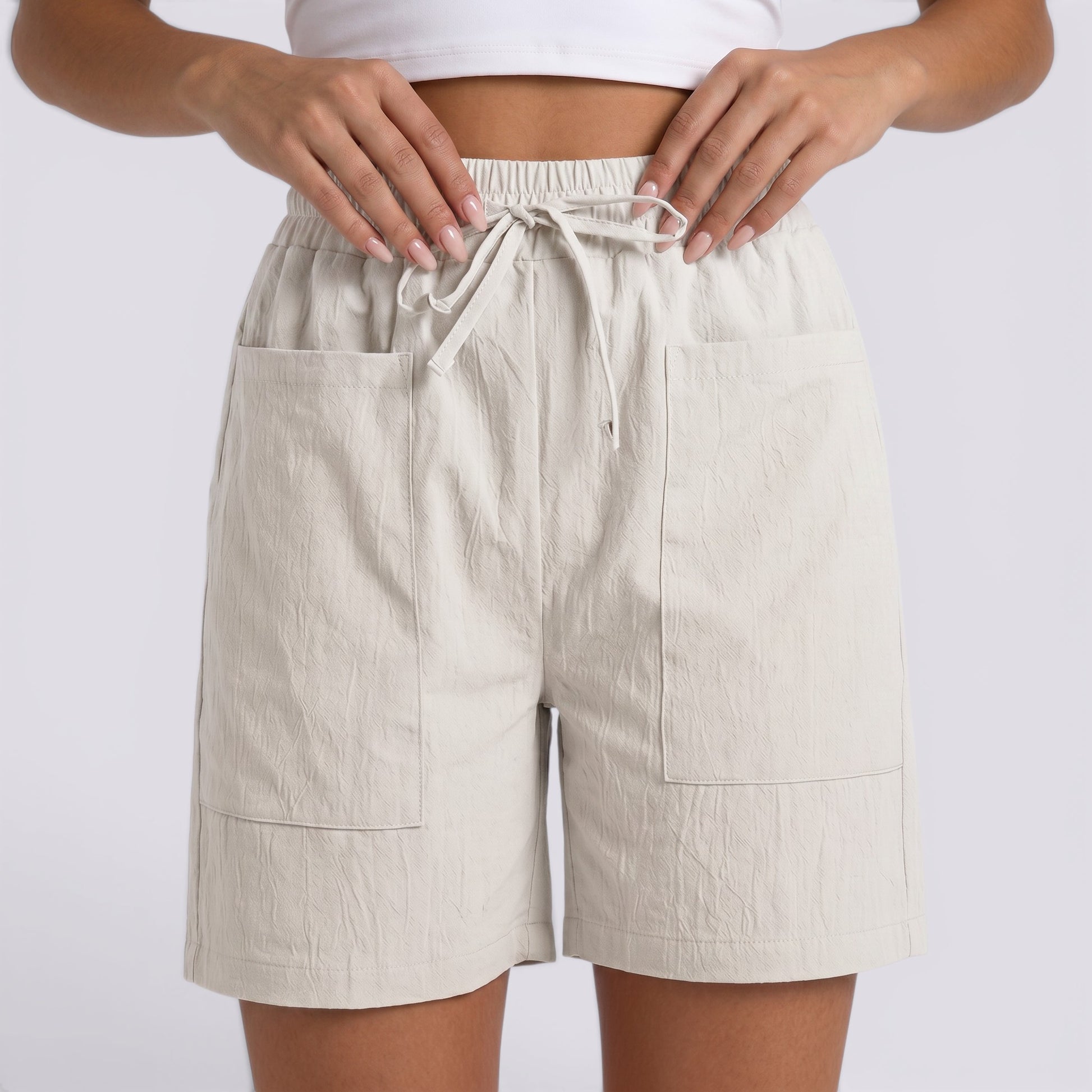 Pantalones Cortos Mujer Verano Lino