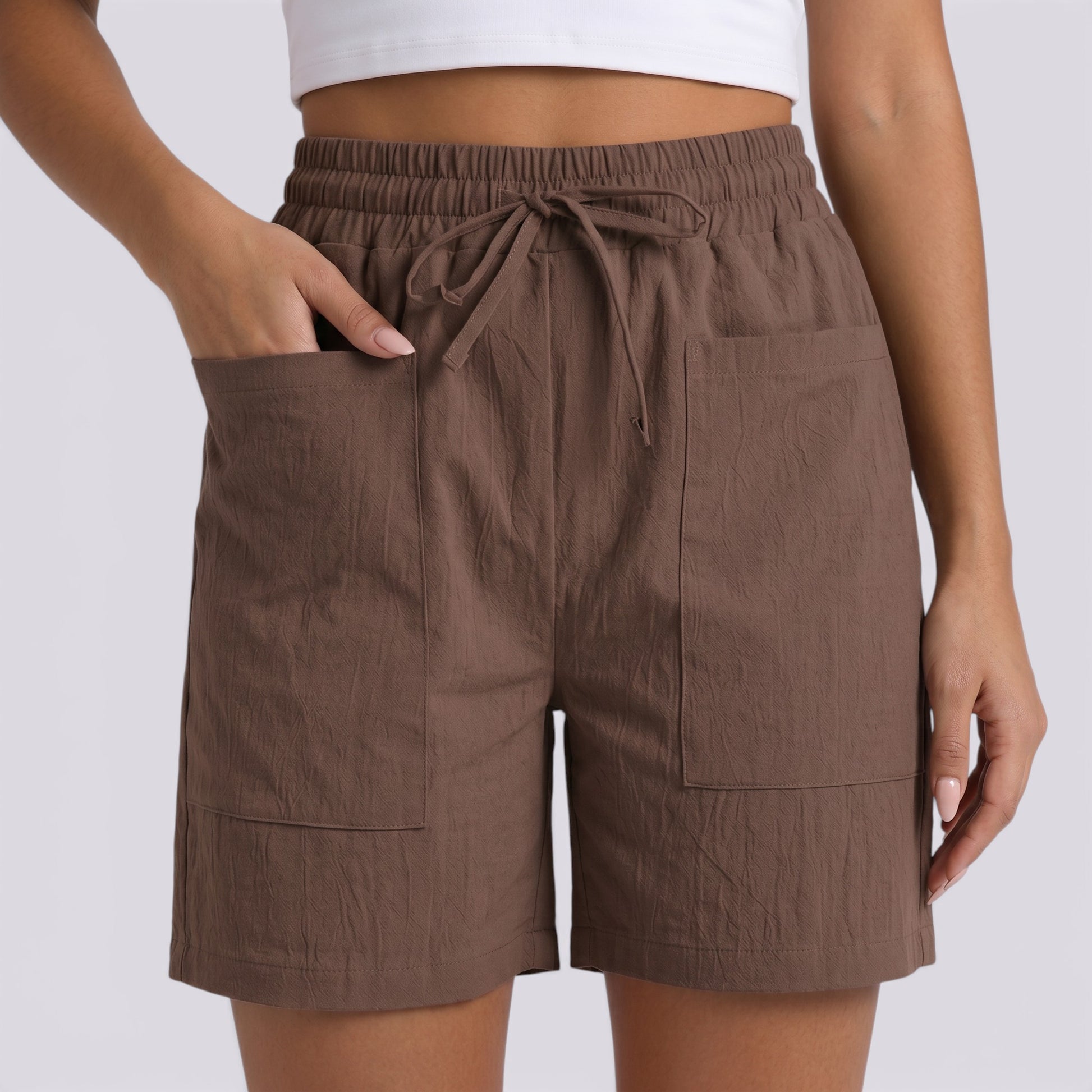 Pantalones Cortos Mujer Verano Lino