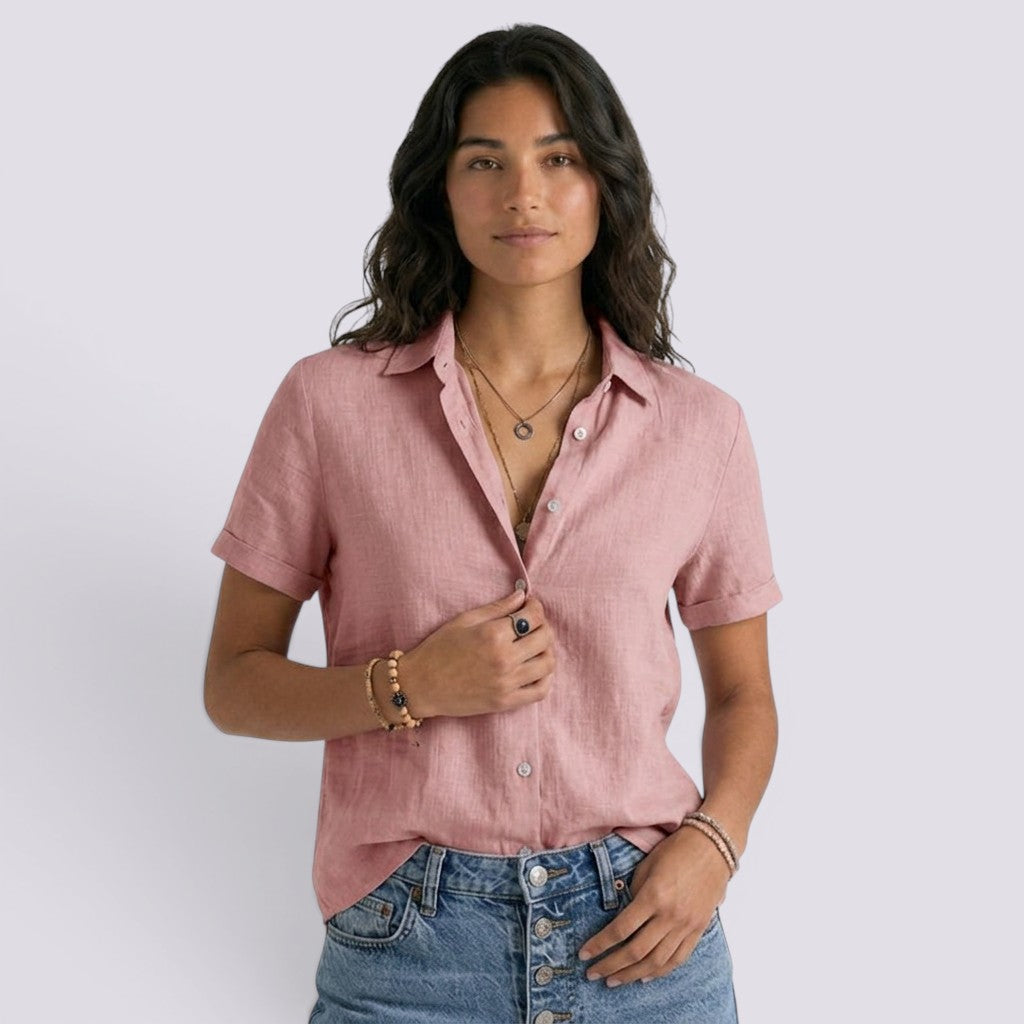 Camisa Mujer Lino Elegante