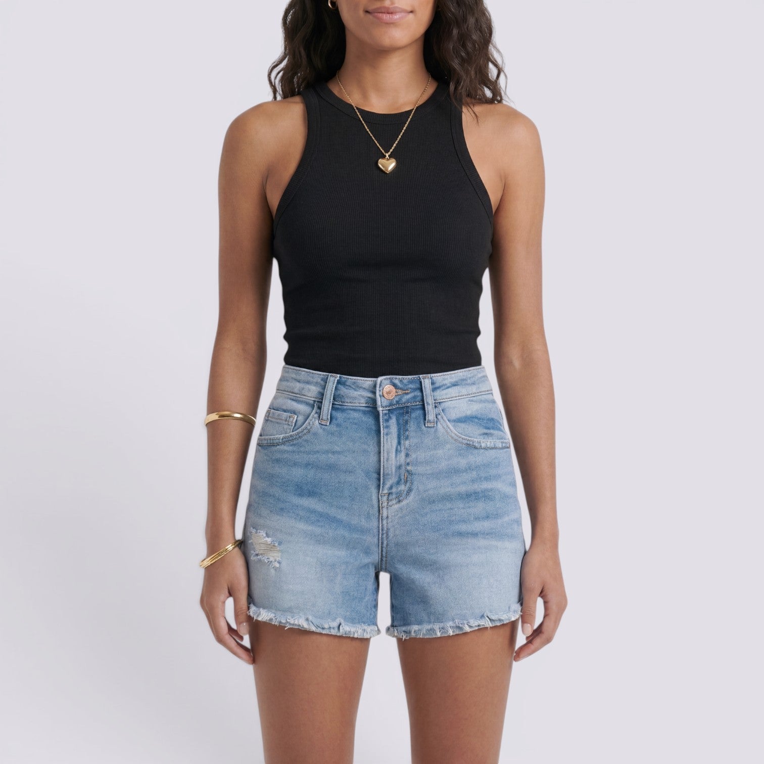 Pantalones Vaqueros Mujer Azul Claro
